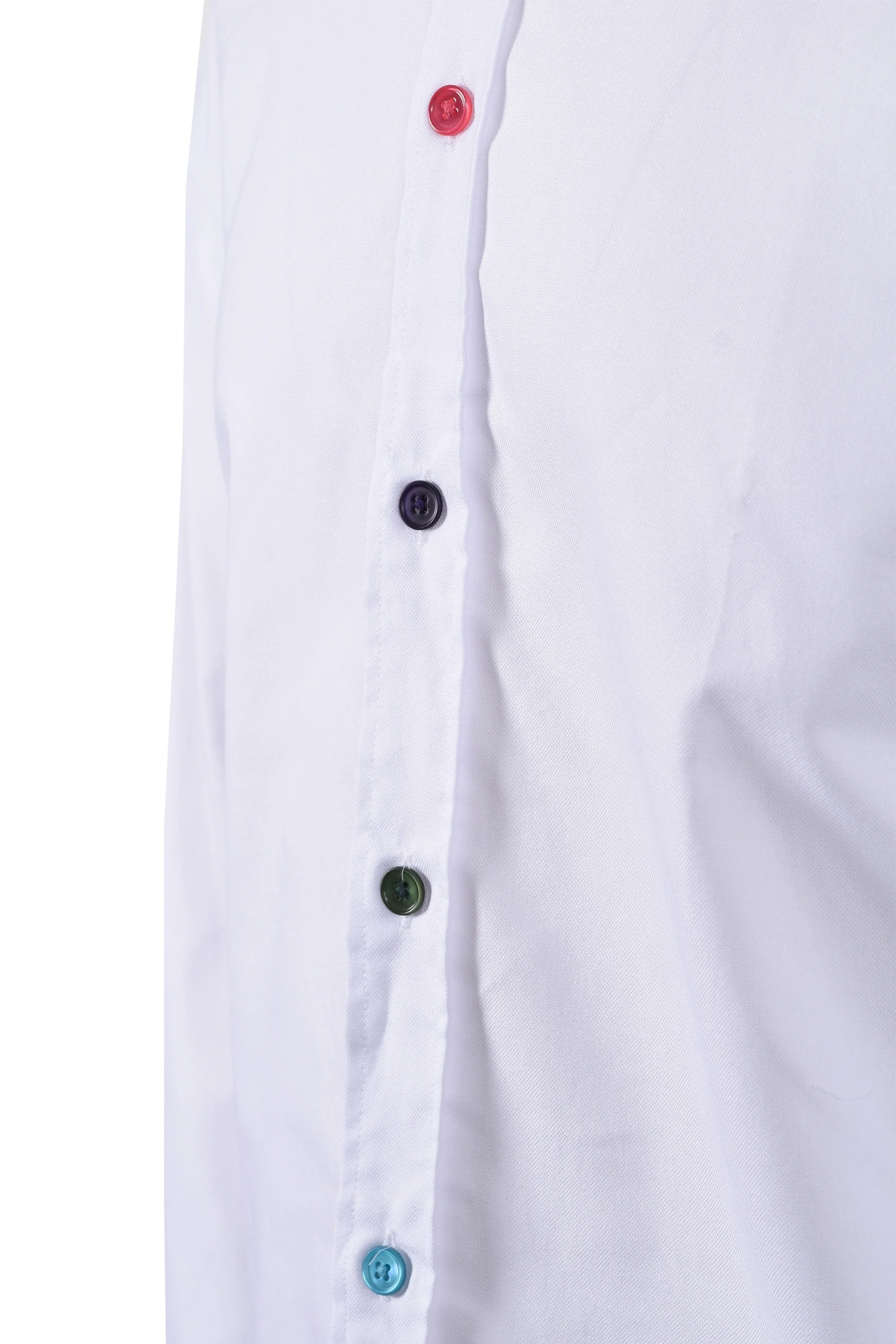 Paul Smith Sport Stripe Button Shirt White - Image 4