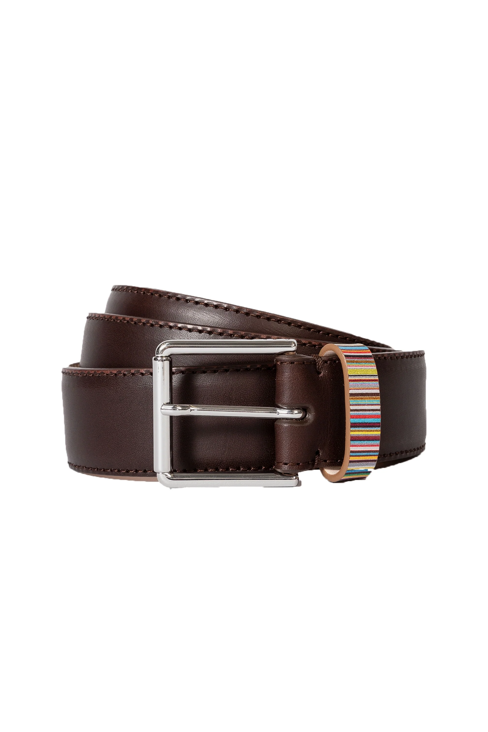 Paul Smith Stripe Keeper Belt Brown - Image 2