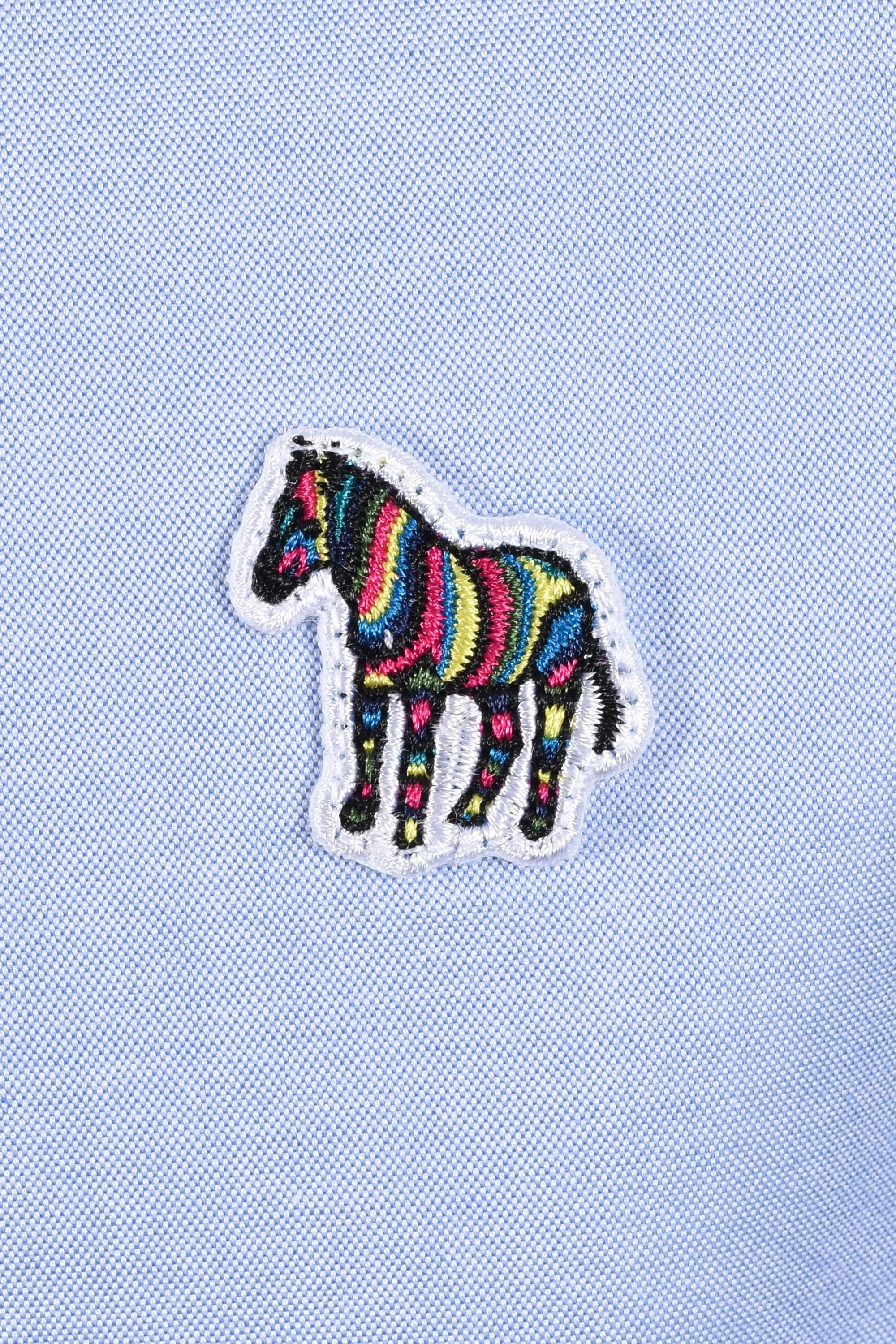 Paul Smith Tailored Fit Shirt Zebra Light Blue - Image 3