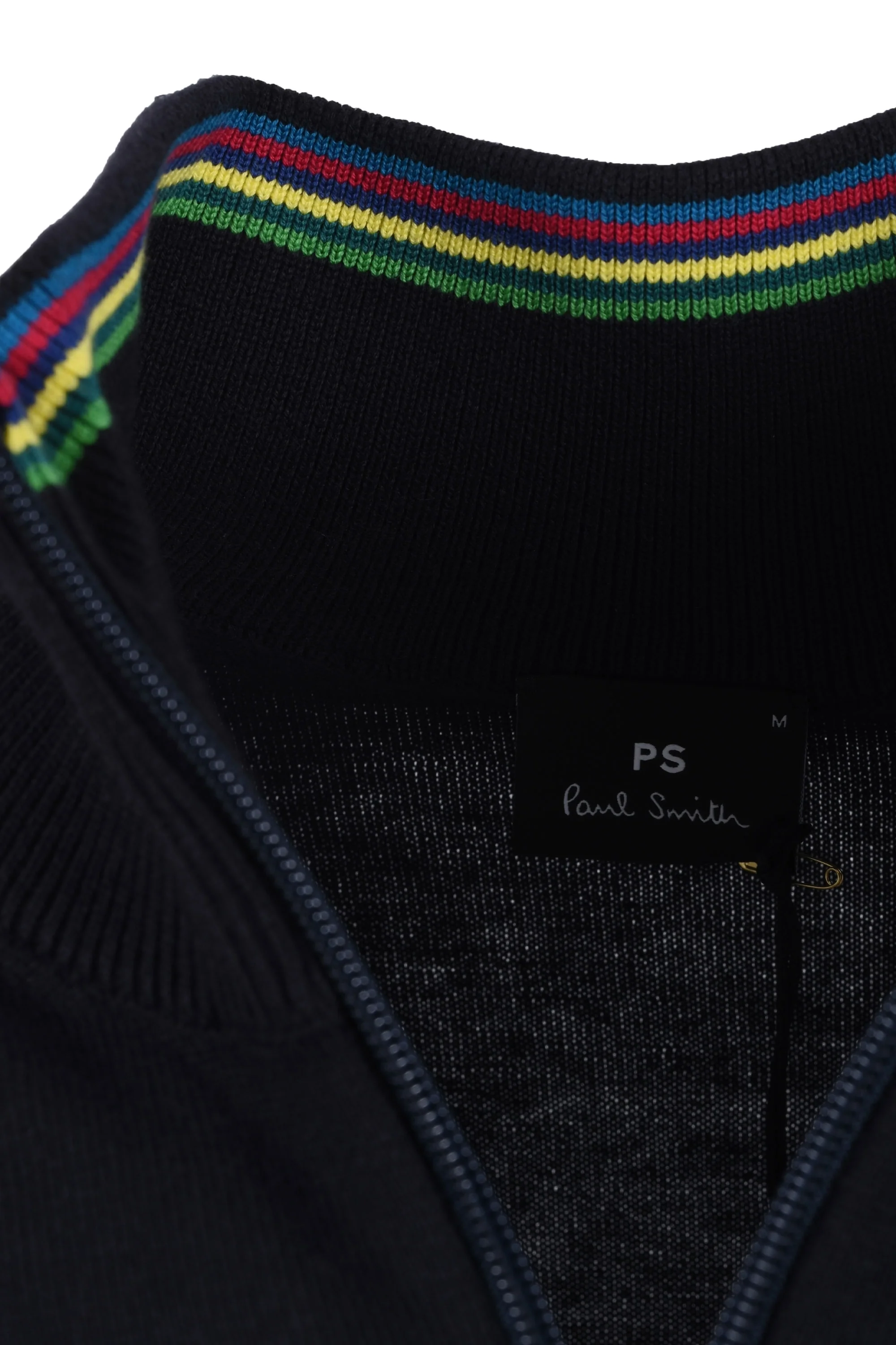 Paul Smith Zebra Logo Zip Neck Sweat Dark Navy - Image 4