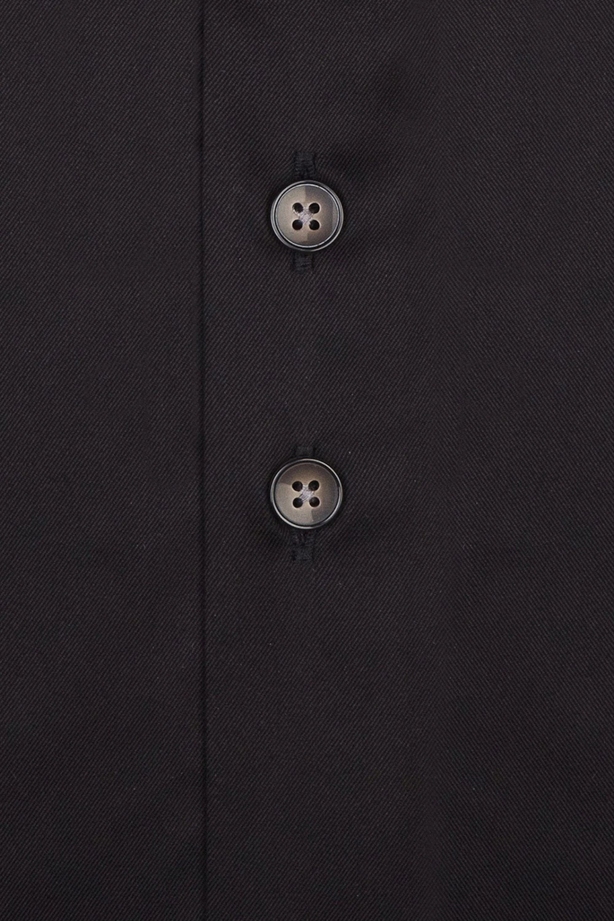R2 Black Shirt With Stitched Collar Detail Black - Image 3