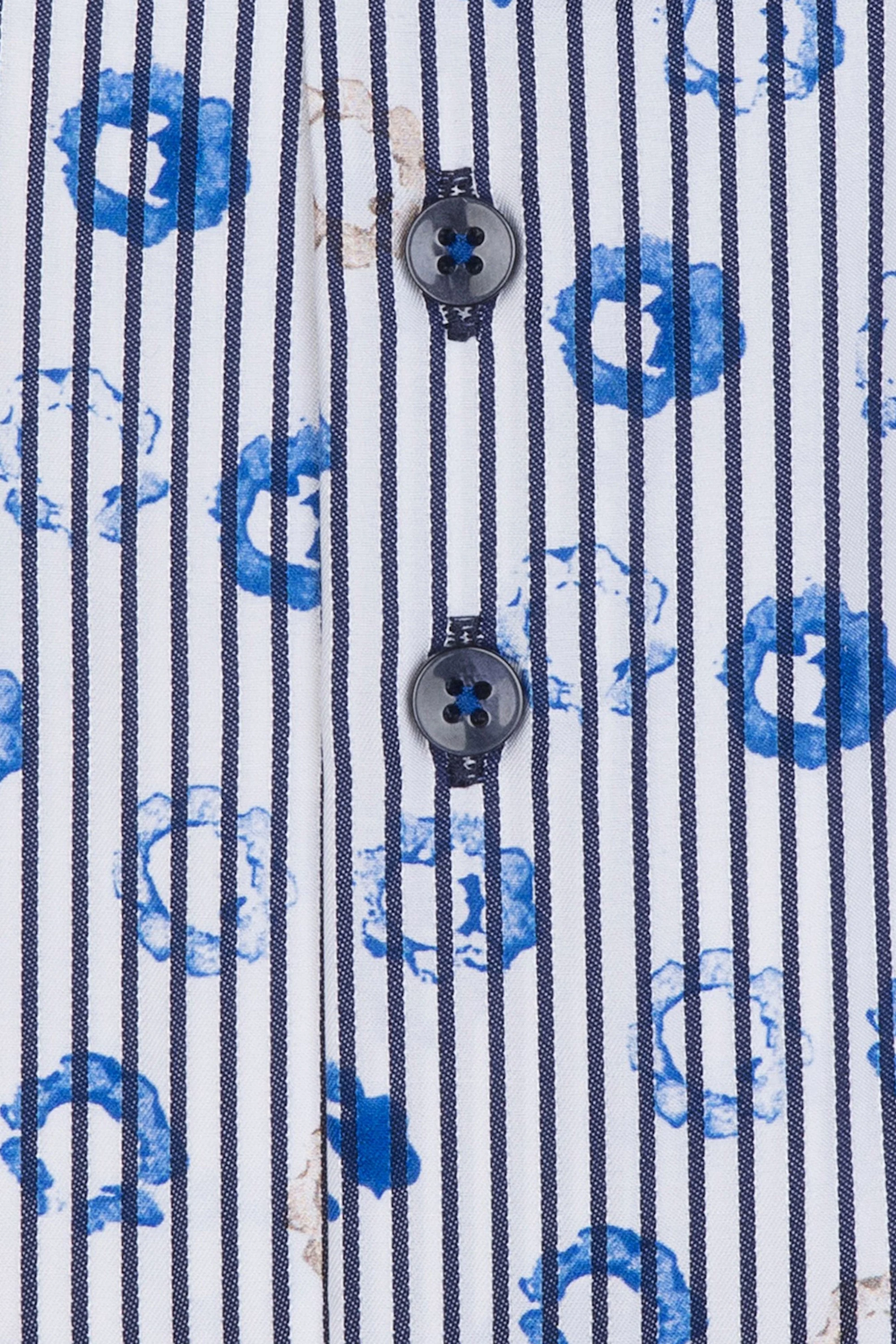 R2 Blue Patterned Shirt Blue Patterned - Image 3
