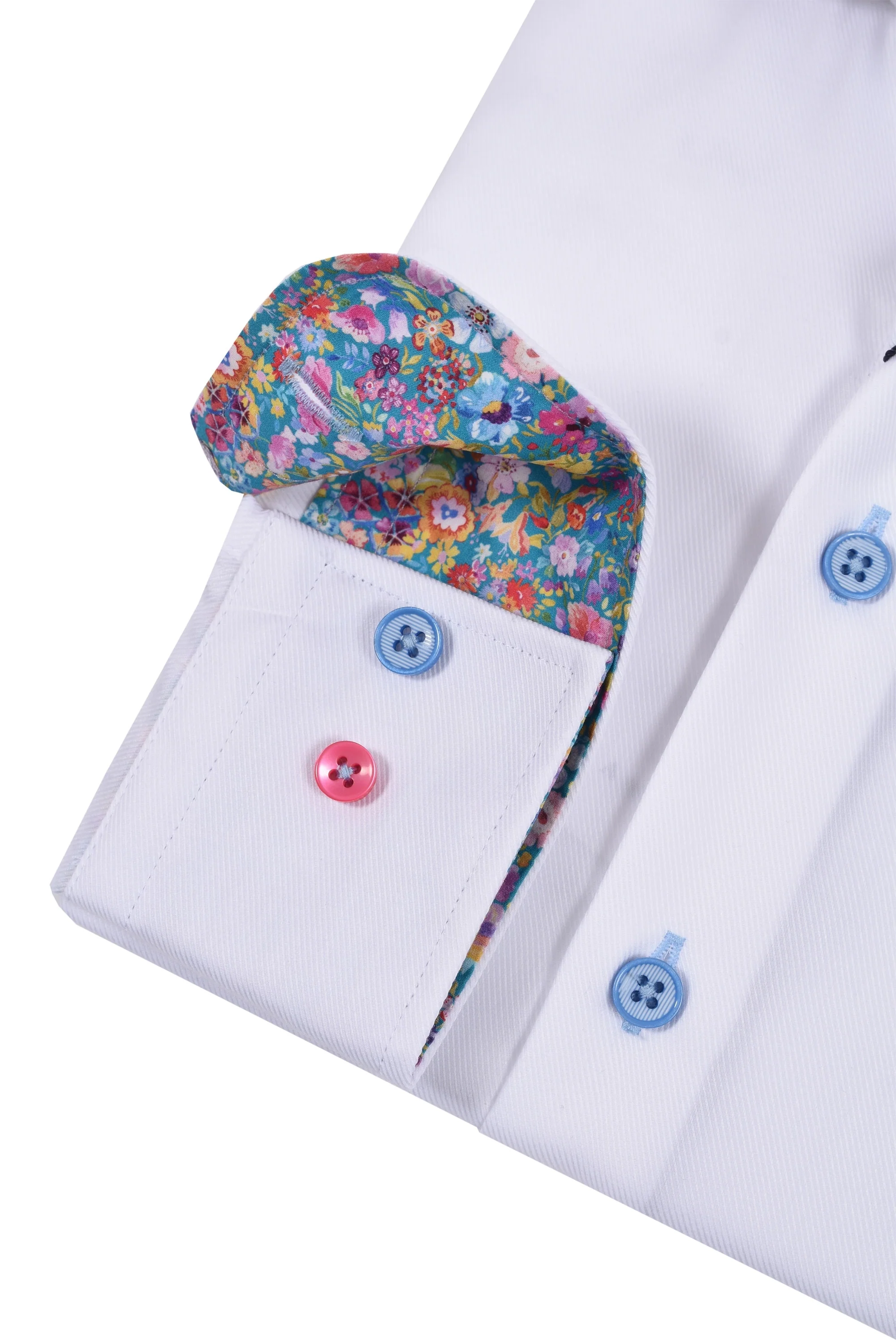 R2 Cut Away Collar Long Sleeved Shirt White - Image 3