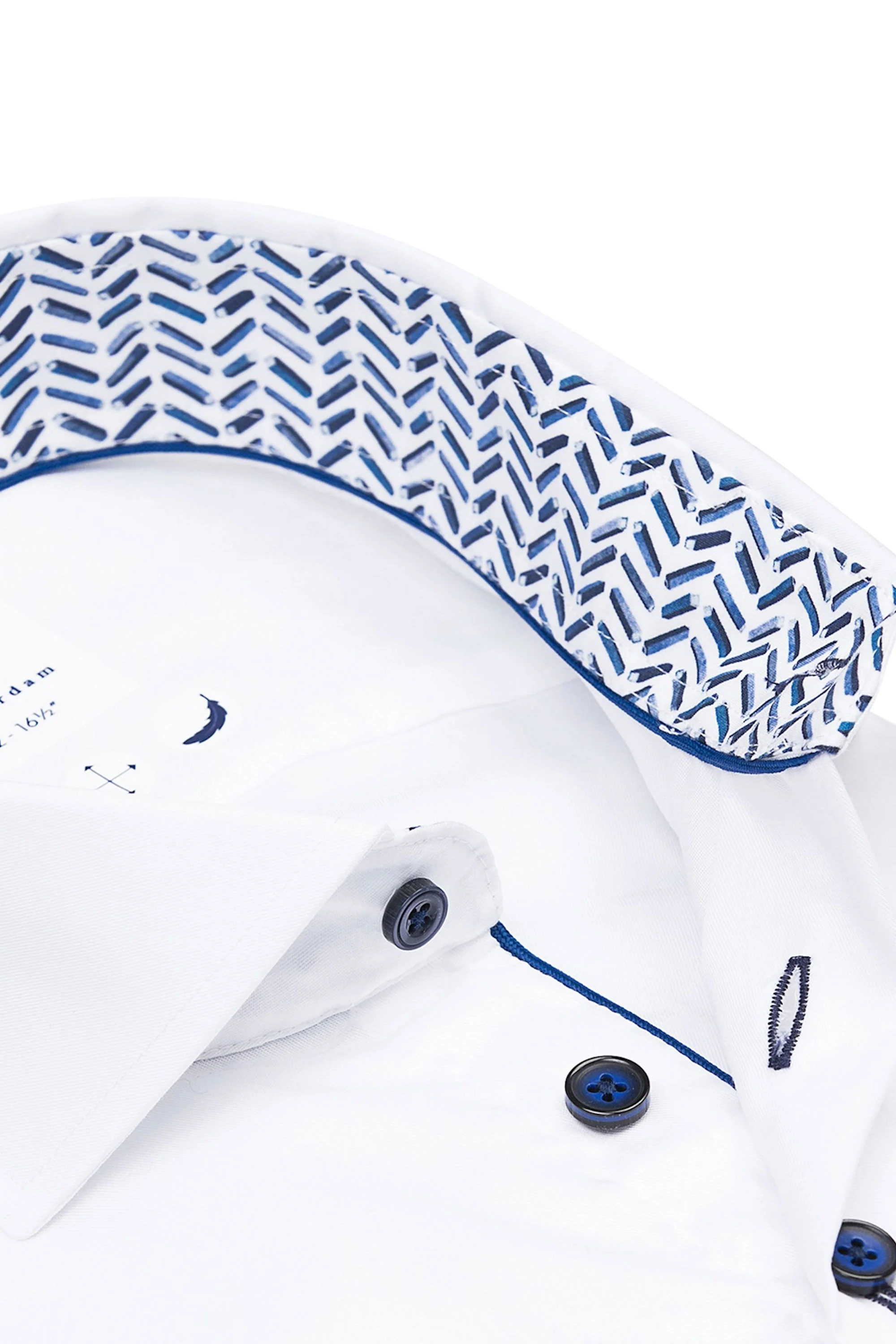R2 Cut Away Collar Shirt White - Image 2