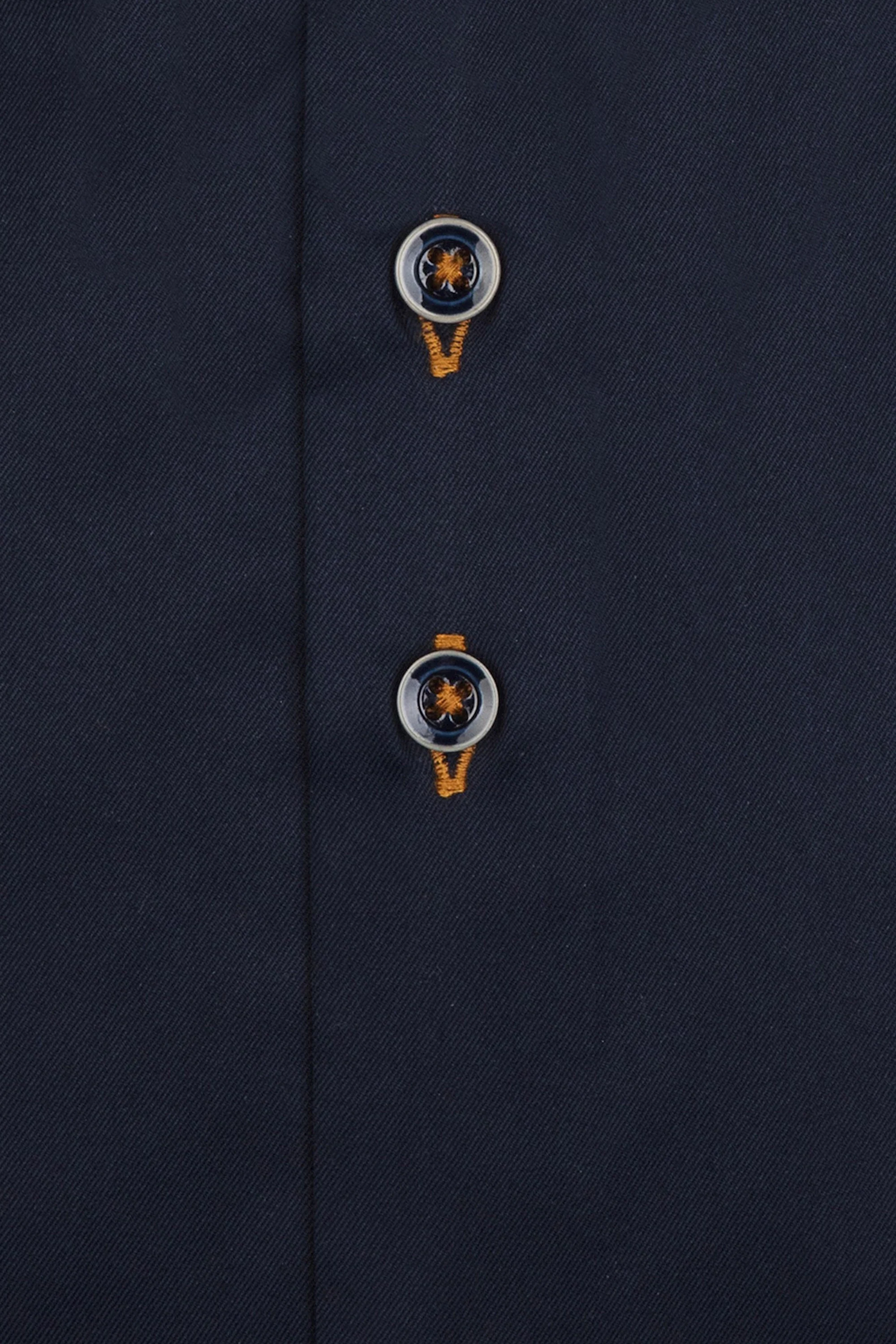 R2 Navy With Orange Trimmed Shirt Navy - Image 3