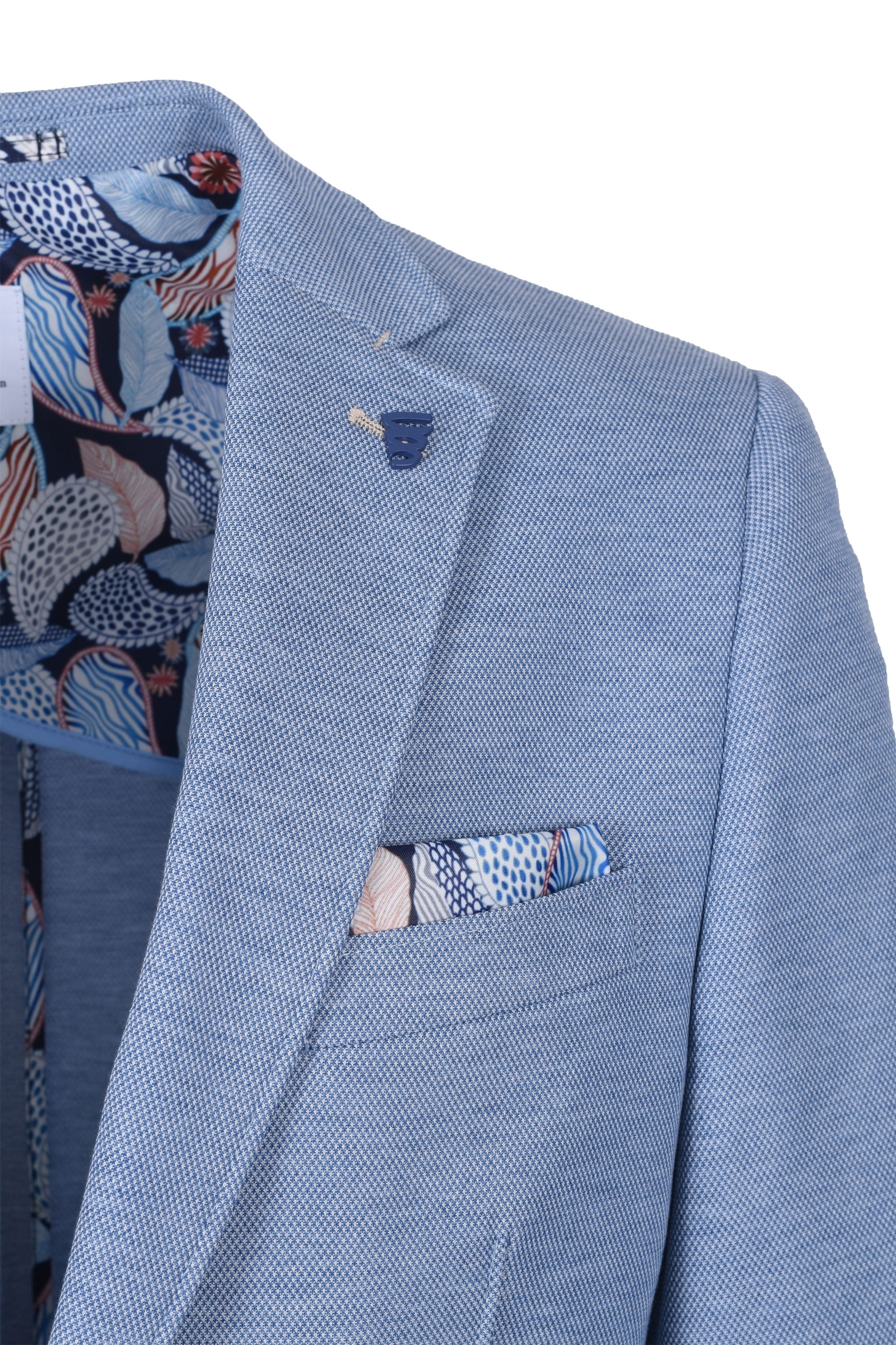 R2 Notch Lapel Jacket Blue - Image 2