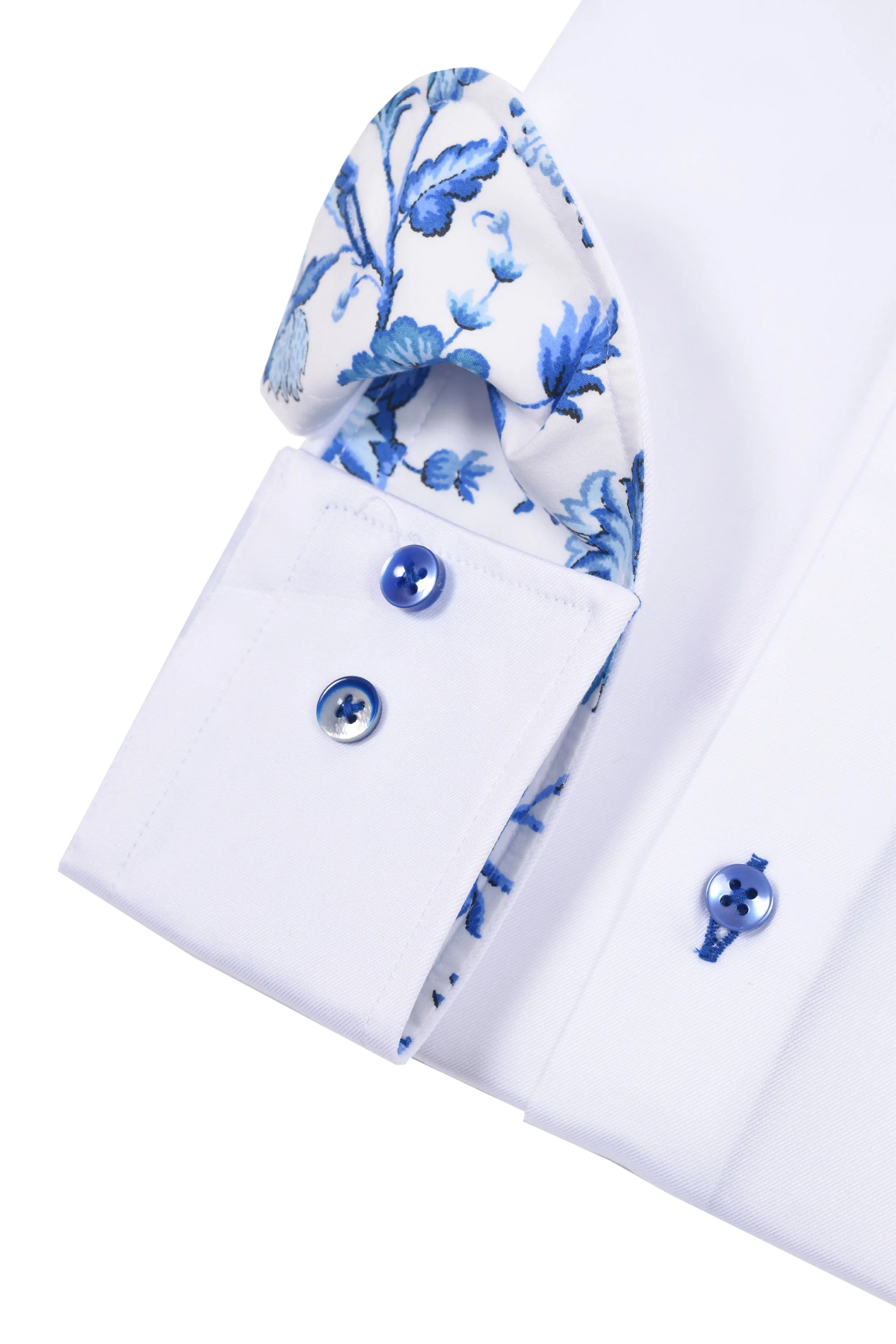 R2 Cut Away Collar Long Sleeved Shirt White - Image 3
