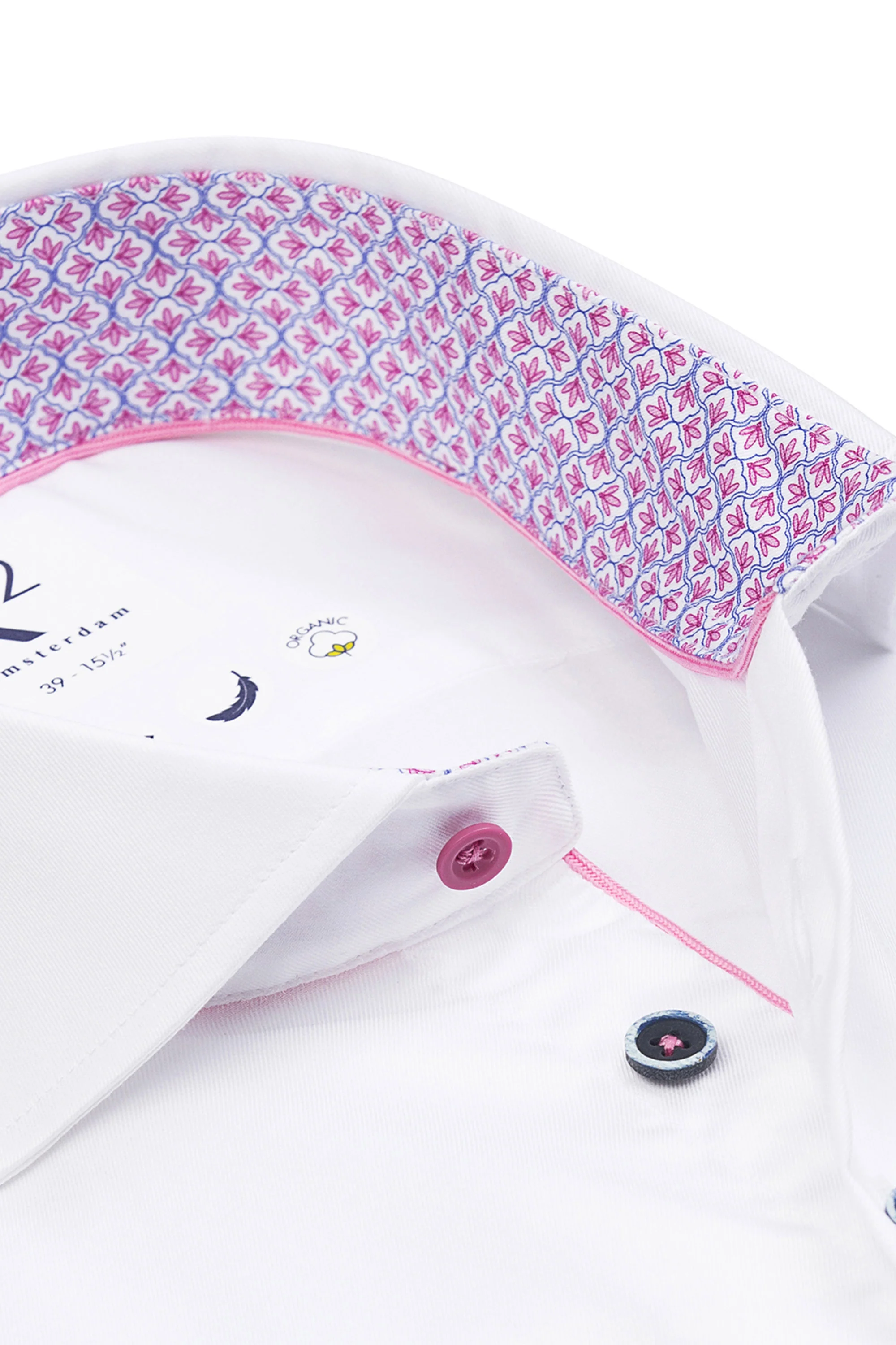 R2 CUT AWAY COLLAR LONG SLEEVED SHIRT WHITE - Image 2