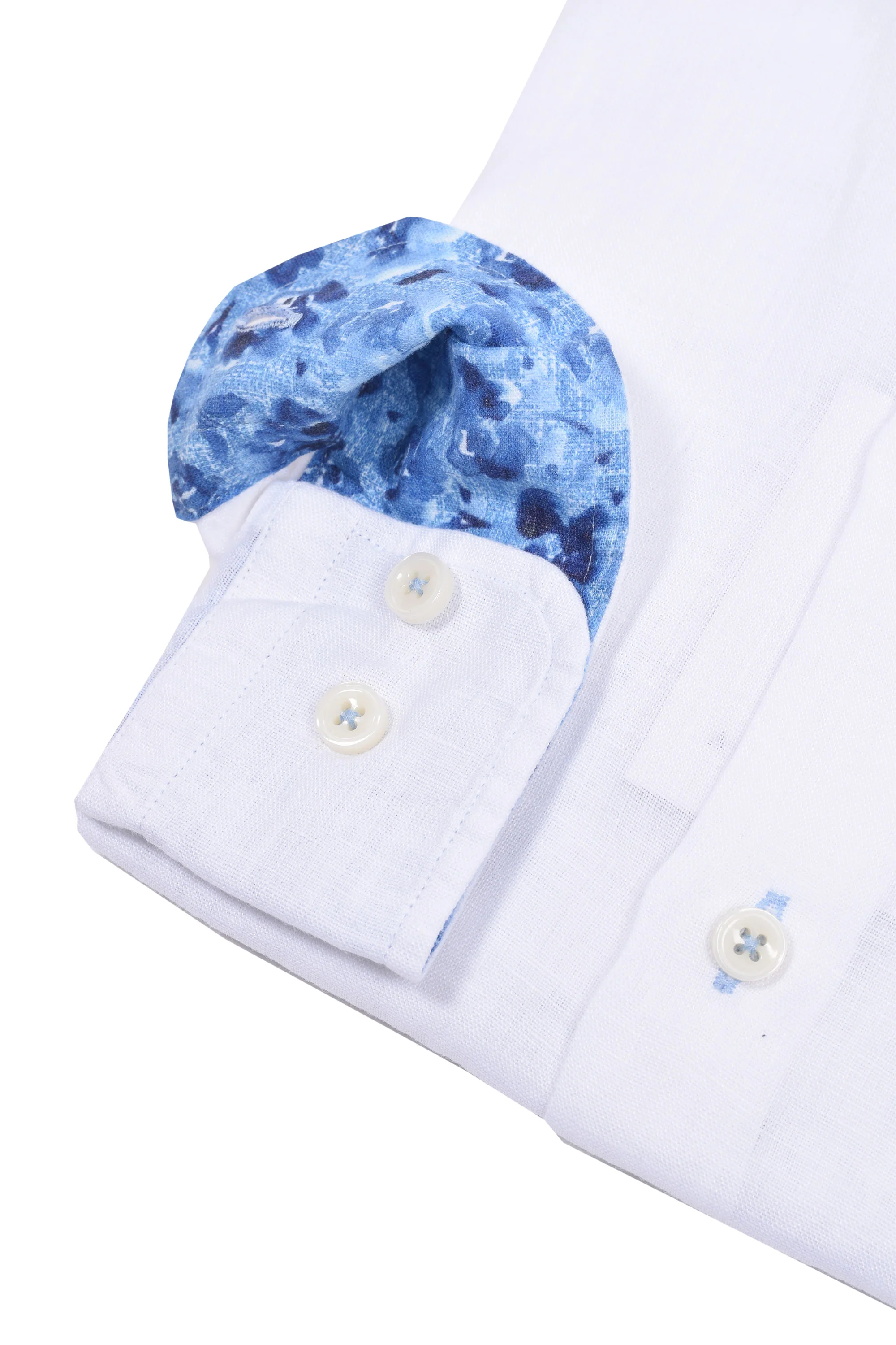 R2 Long Sleeve Linen Shirt White - Image 3