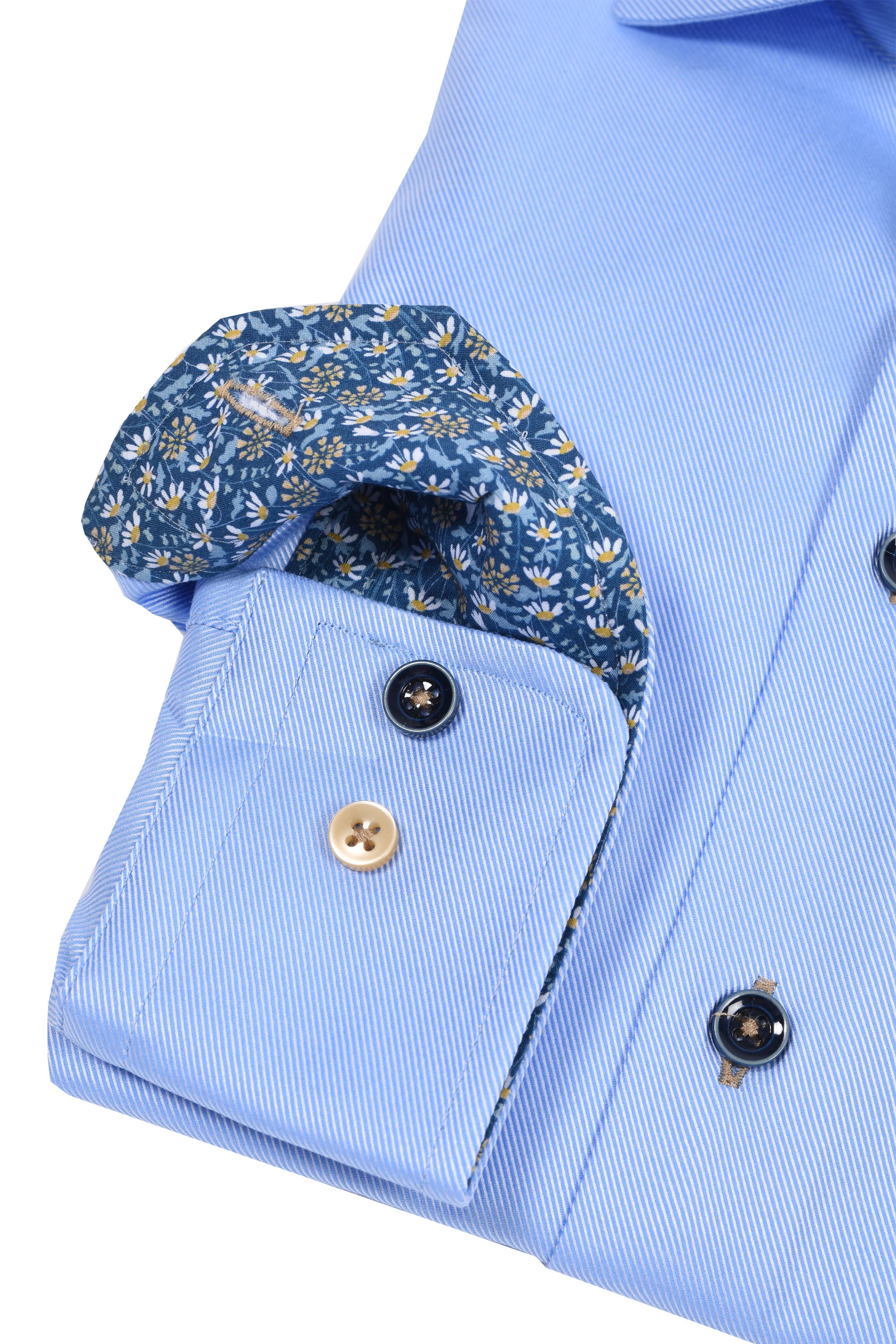 R2 Long Sleeved Cut Away Collar Shirt Light Blue - Image 3