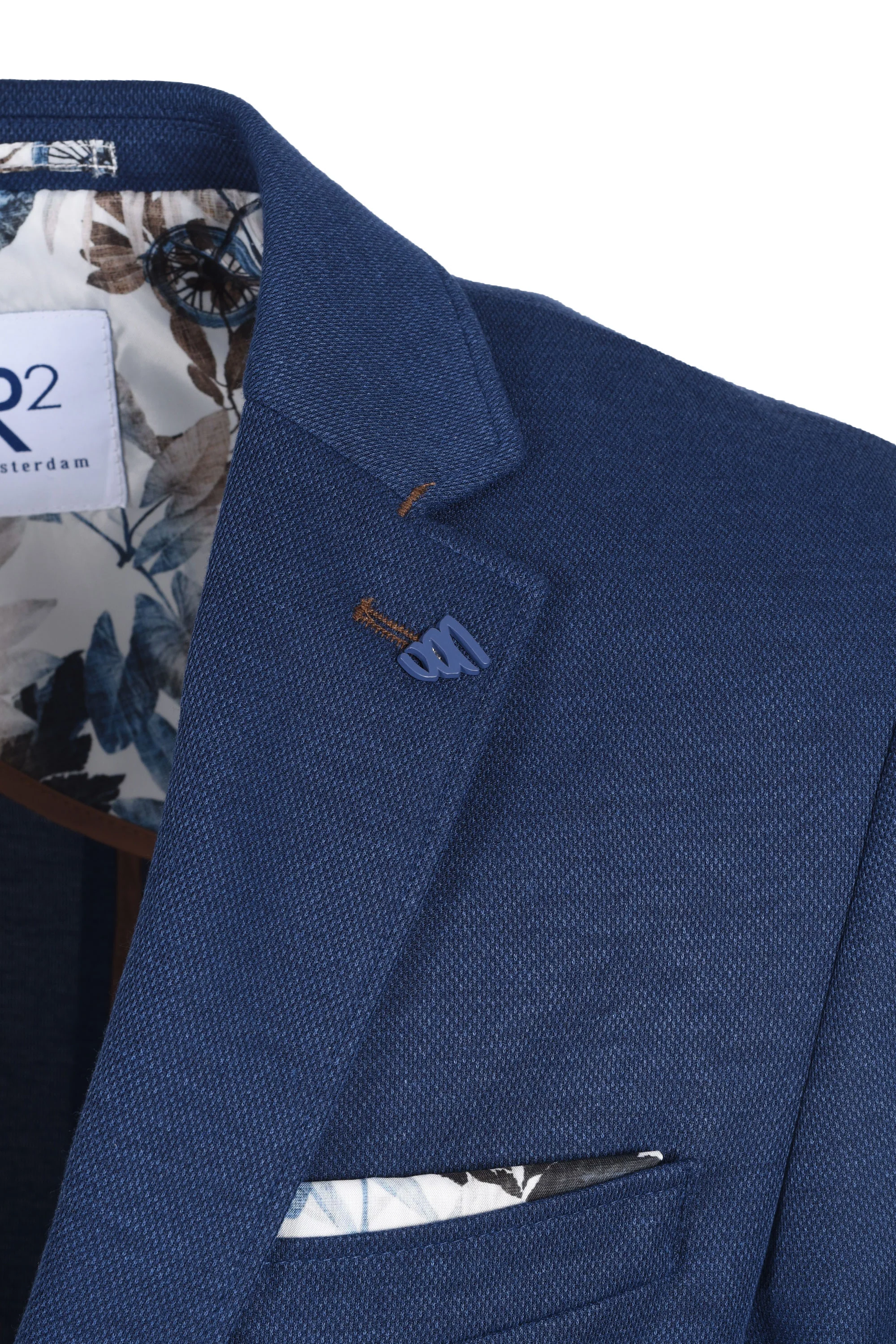 R2 Notch Lapel Jacket Navy - Image 2