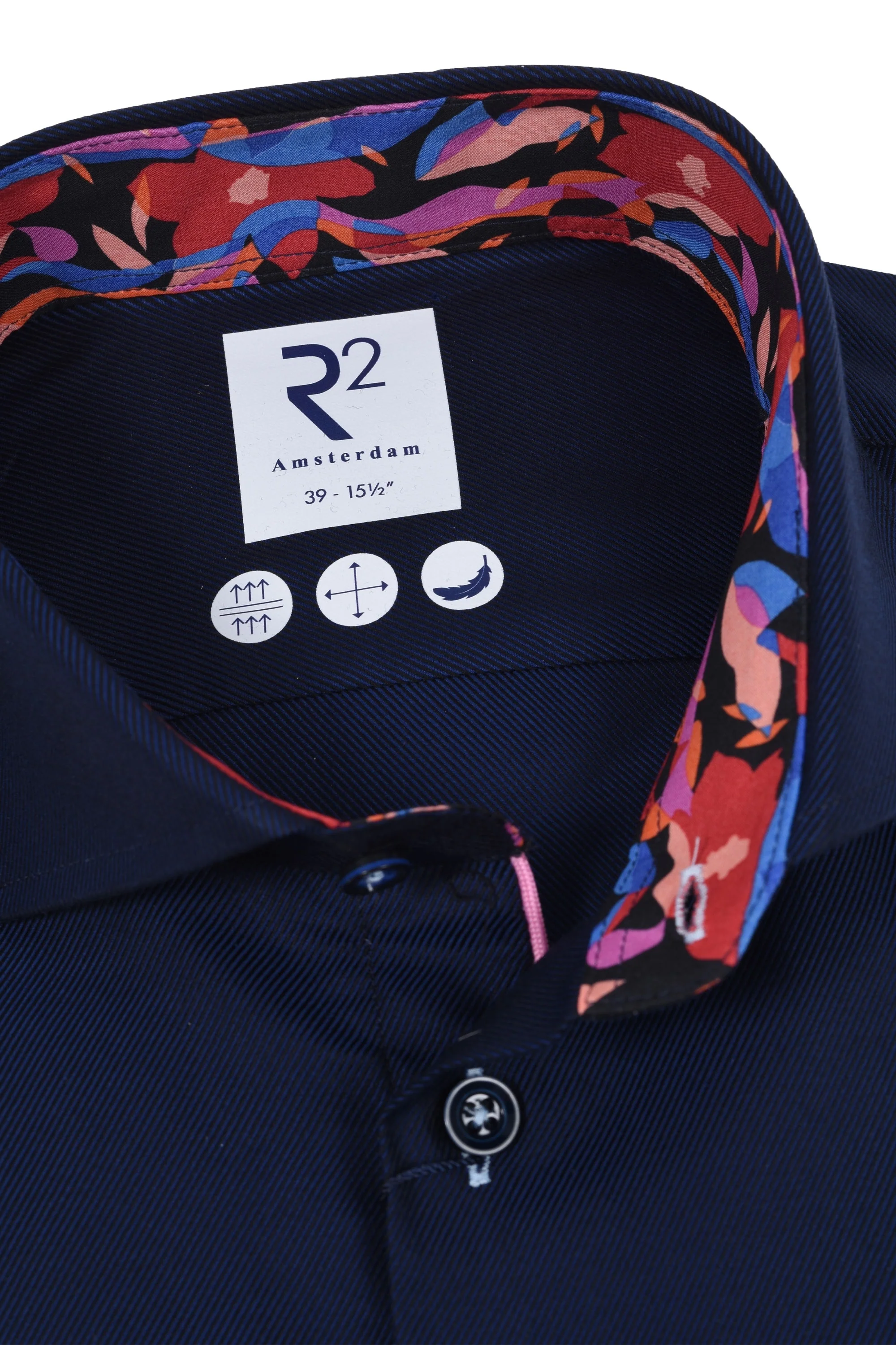 R2 Twill Shirt Navy - Image 2