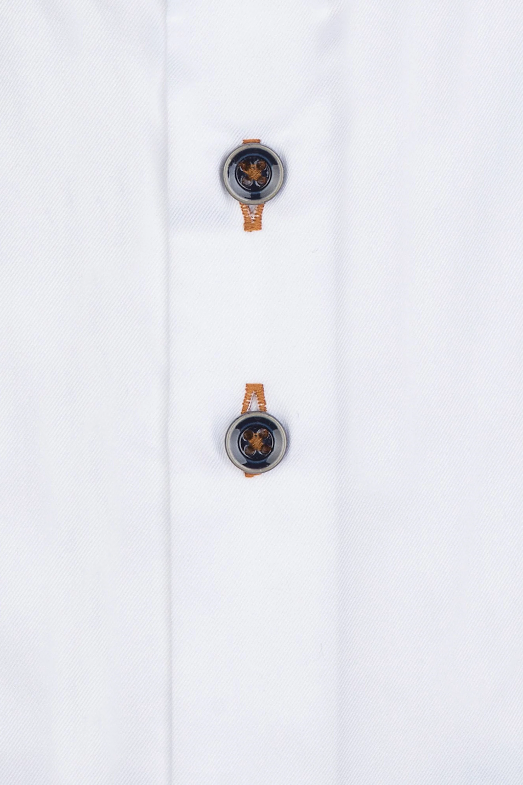 R2 White Shirt With Navy And Orange Trim White - Image 3