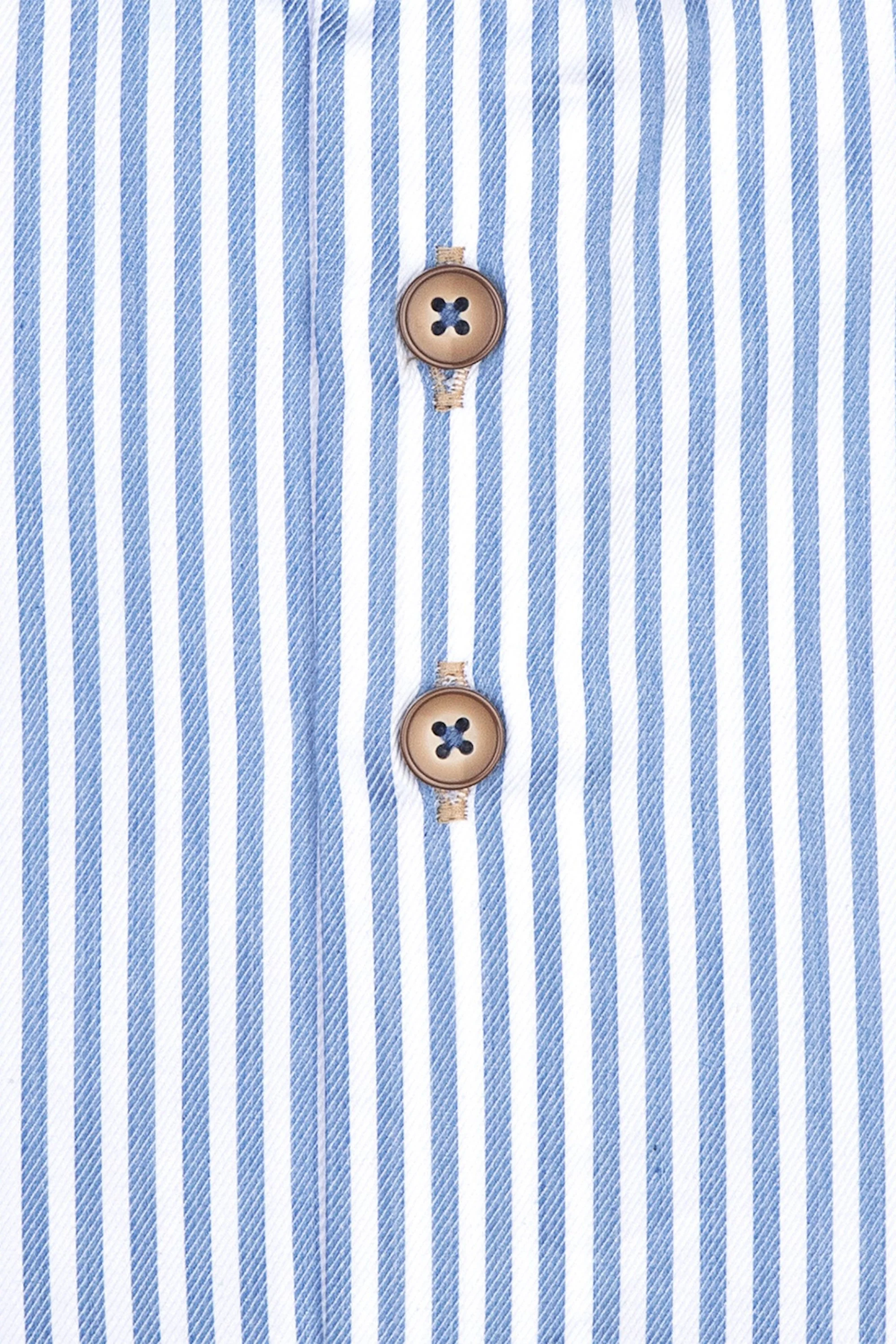 R2 Wide Spread Collar Shirt Light Blue Stripe - Image 2
