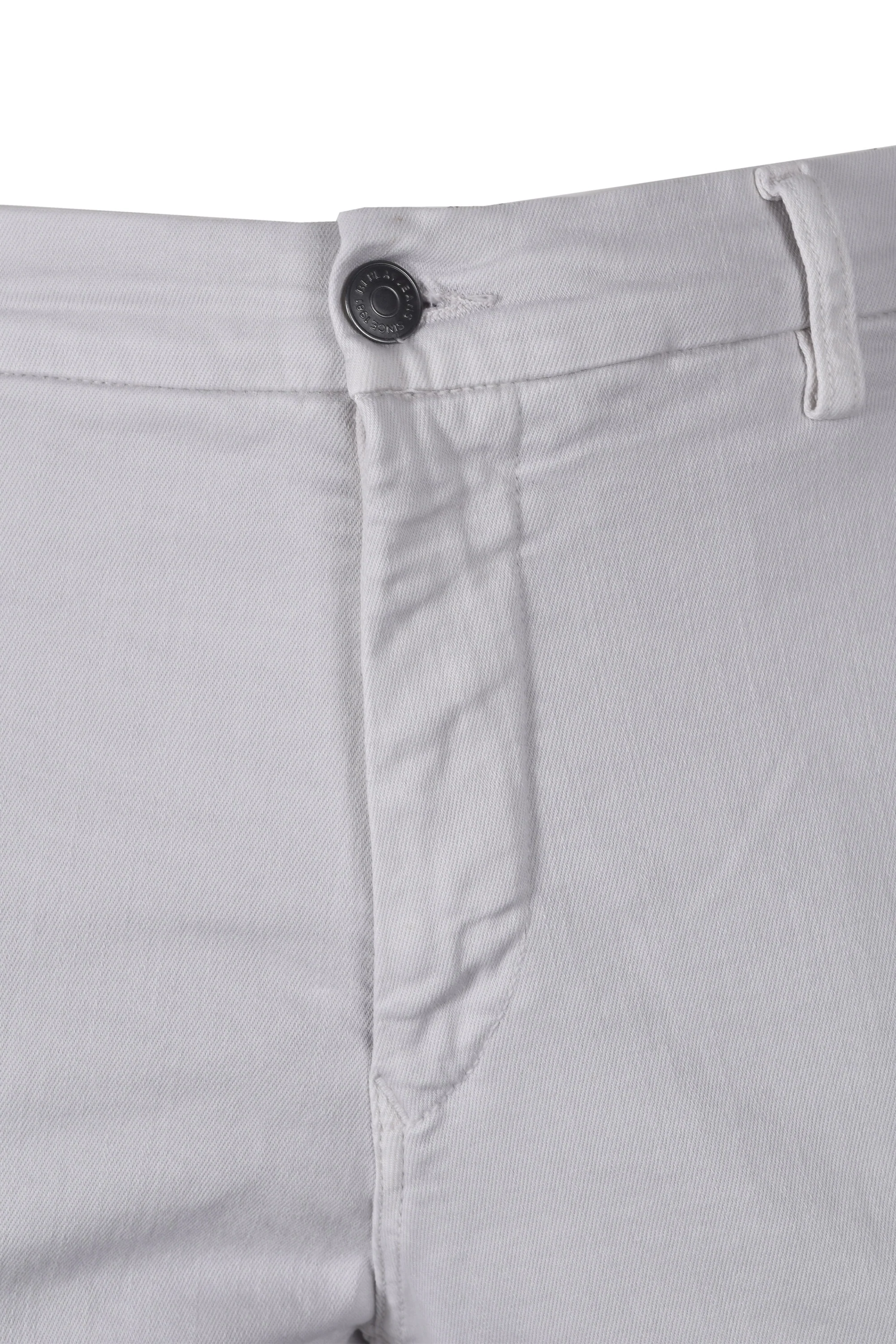 Replay Benni Cotton Trouser Cream - Image 3