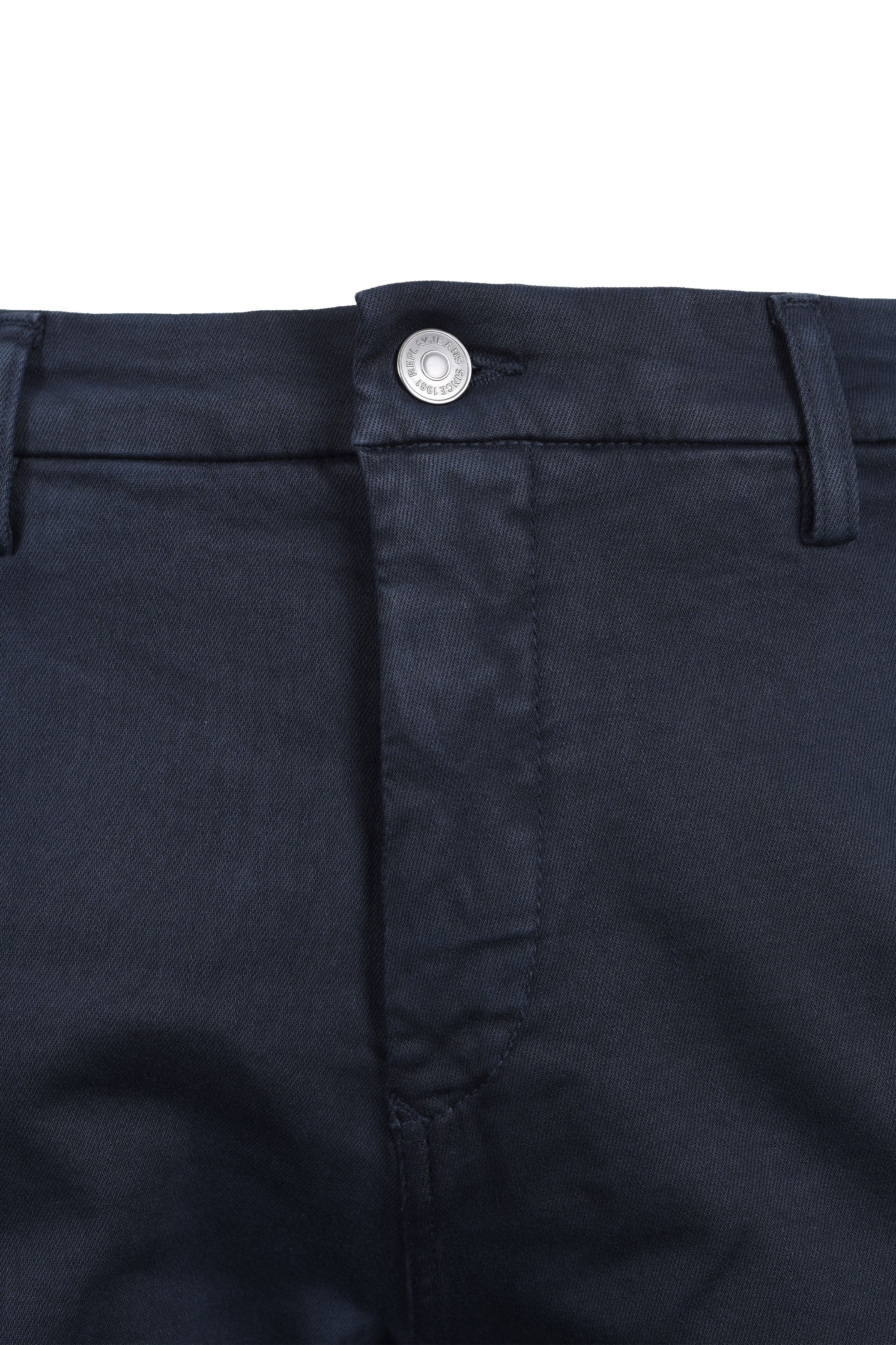 Replay Benni Cotton Trouser Navy - Image 3