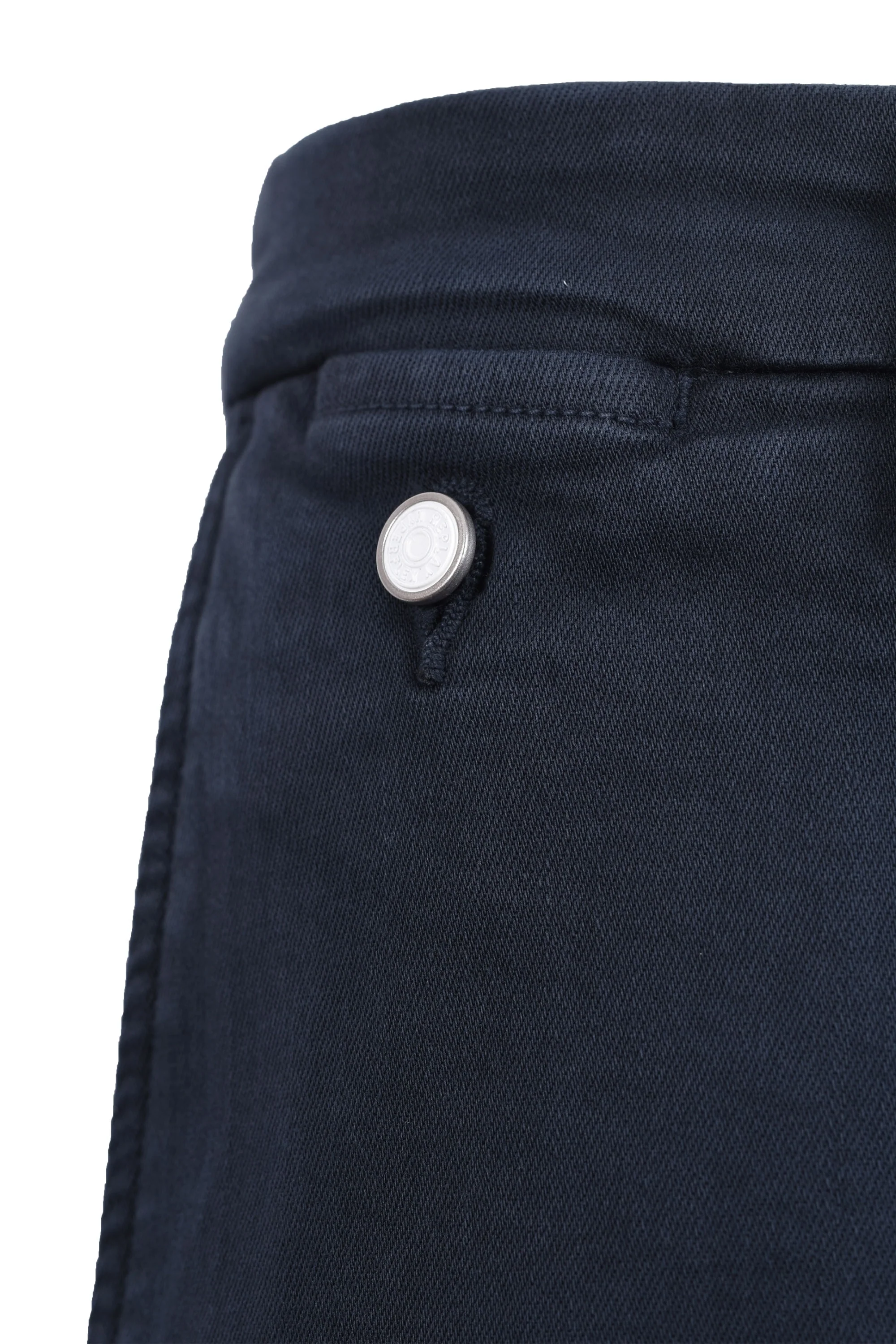 Replay Benni Cotton Trouser Navy - Image 4