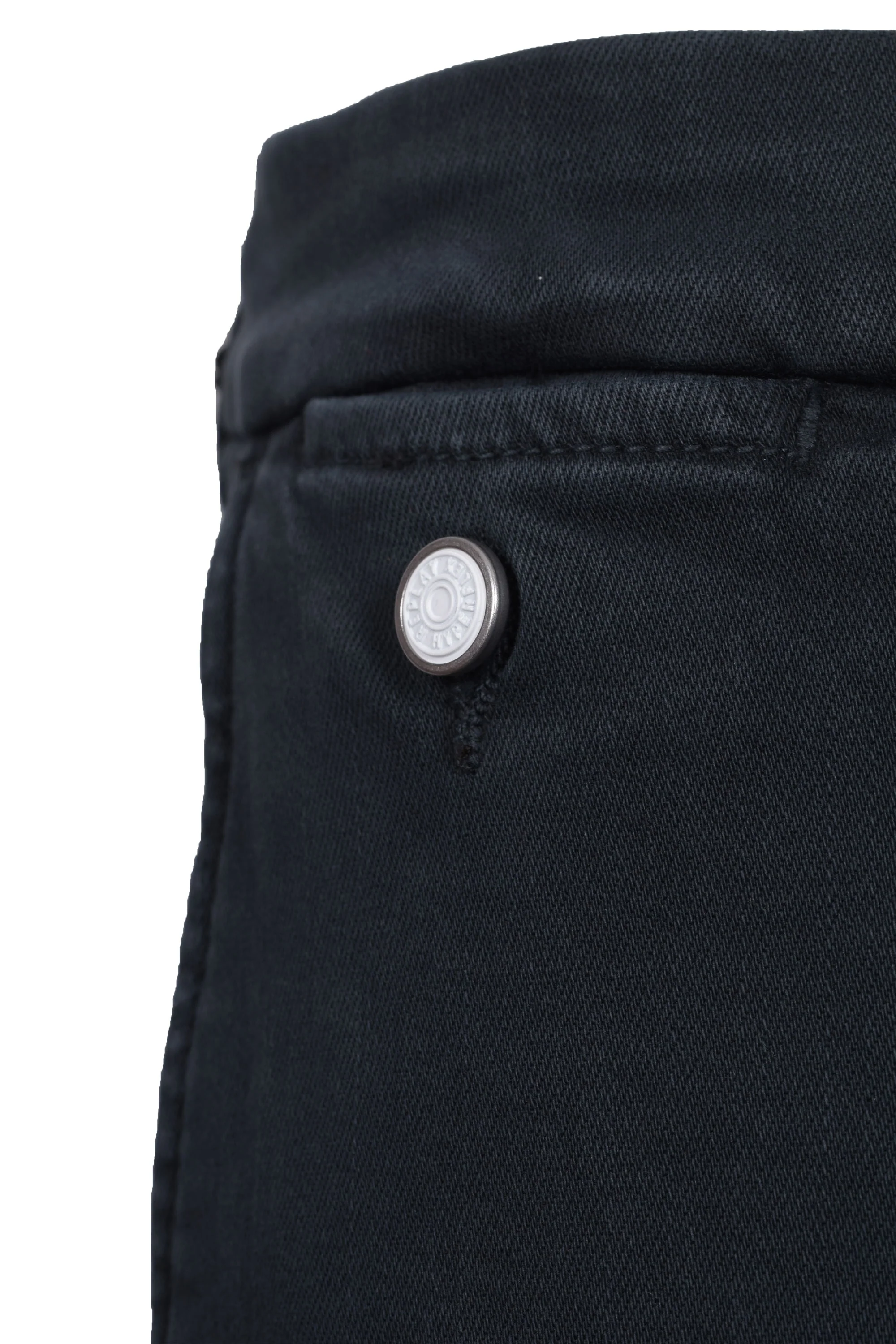Replay Benni Cotton Trouser Petrol Blue - Image 4