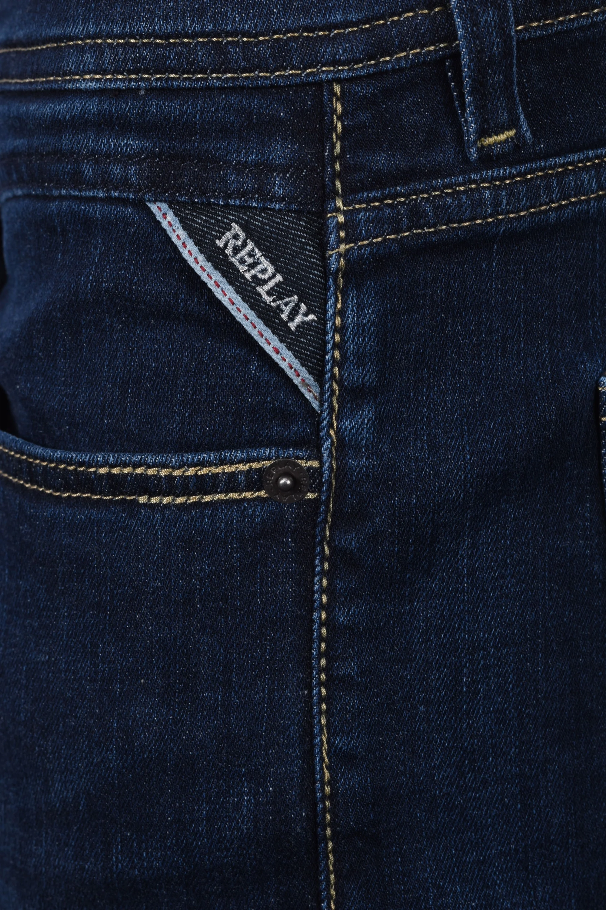 Replay Grover Denim Jeans Dark Denim - Image 5