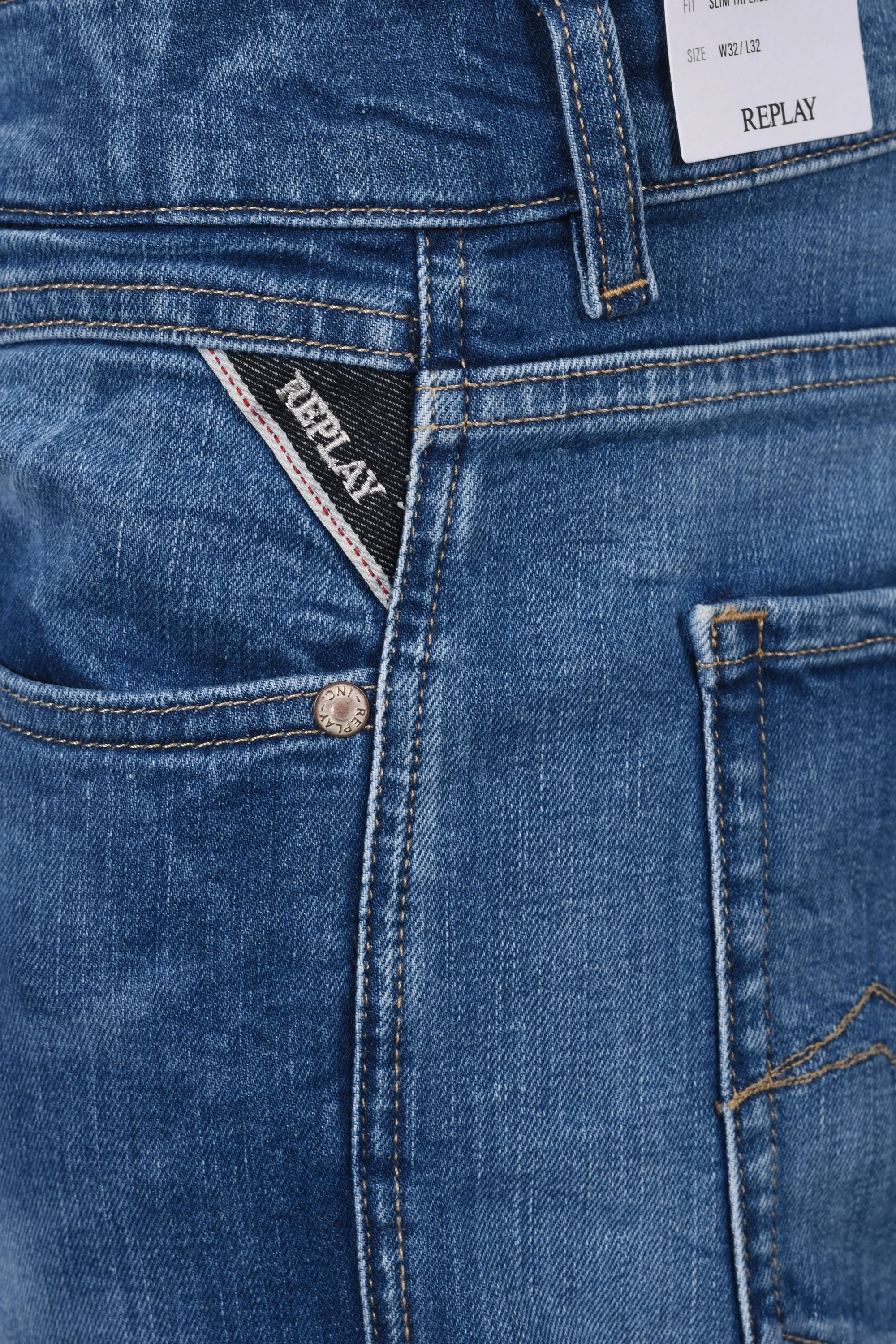 Replay Mickym Denim Slim Fit Jeans Denim - Image 4