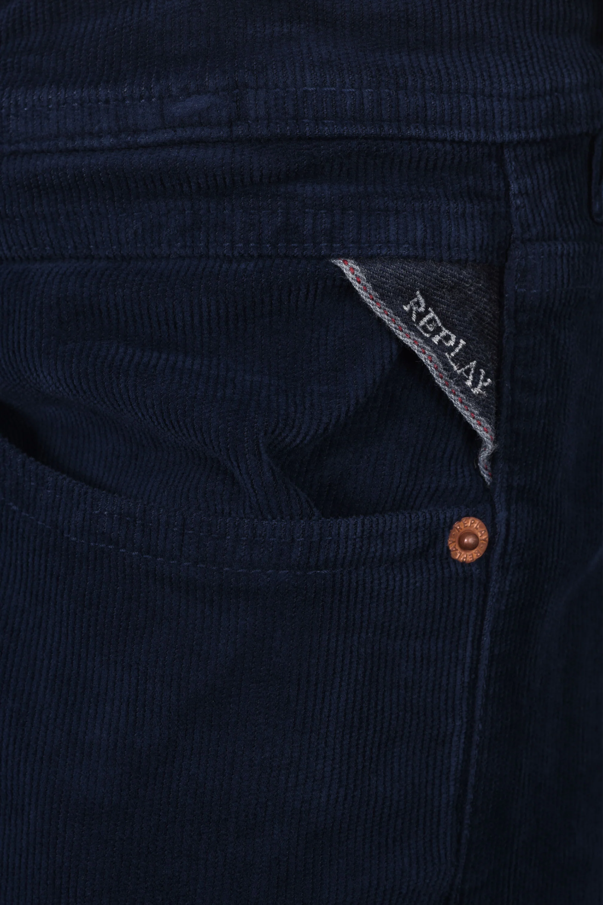 Replay Grover Cord Jeans Navy - Image 4