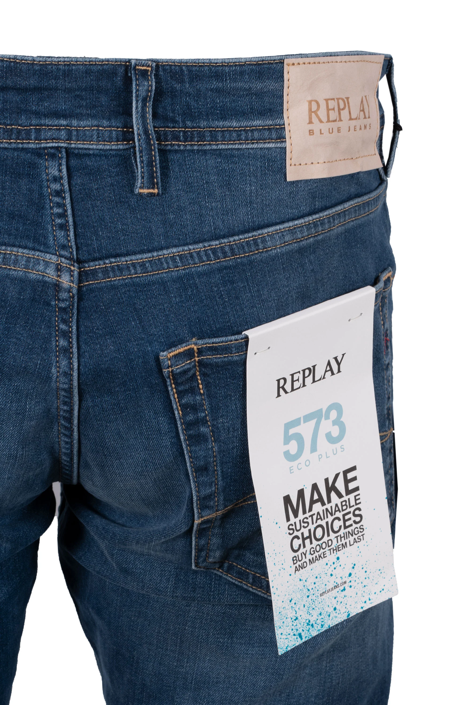 Replay Grover Straight Fit Jeans Light Denim