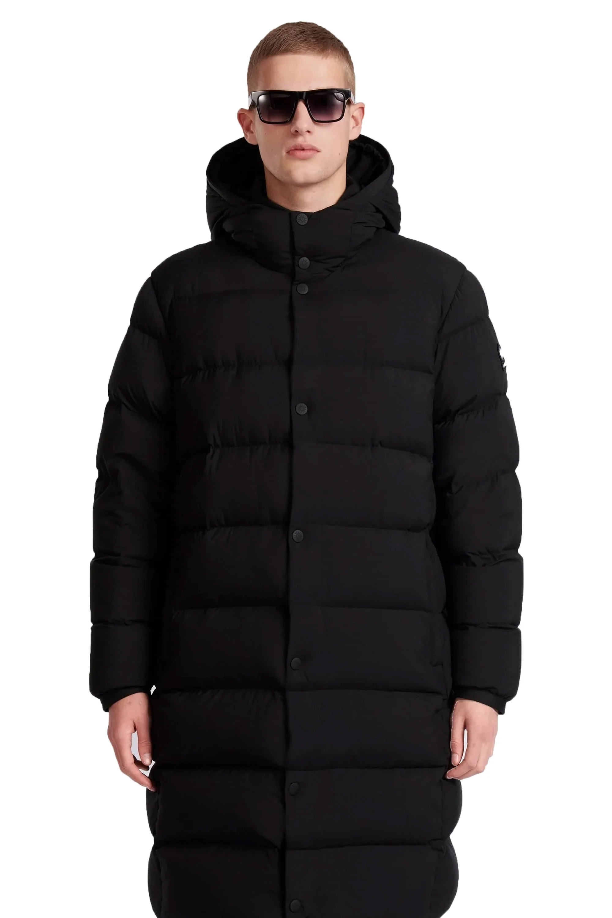 Sandbanks Panorama Long Puffer Jacket Black - Image 3