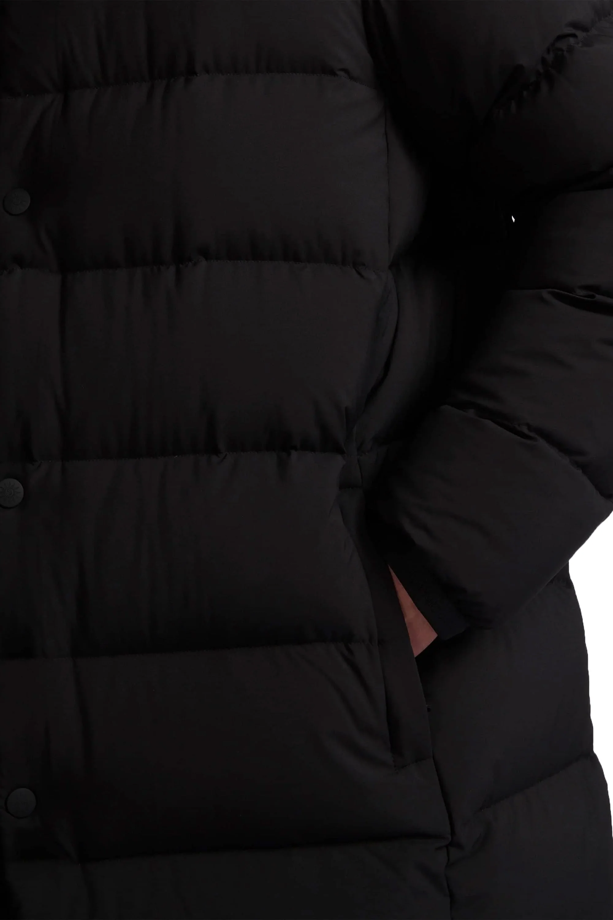 Sandbanks Panorama Long Puffer Jacket Black - Image 5