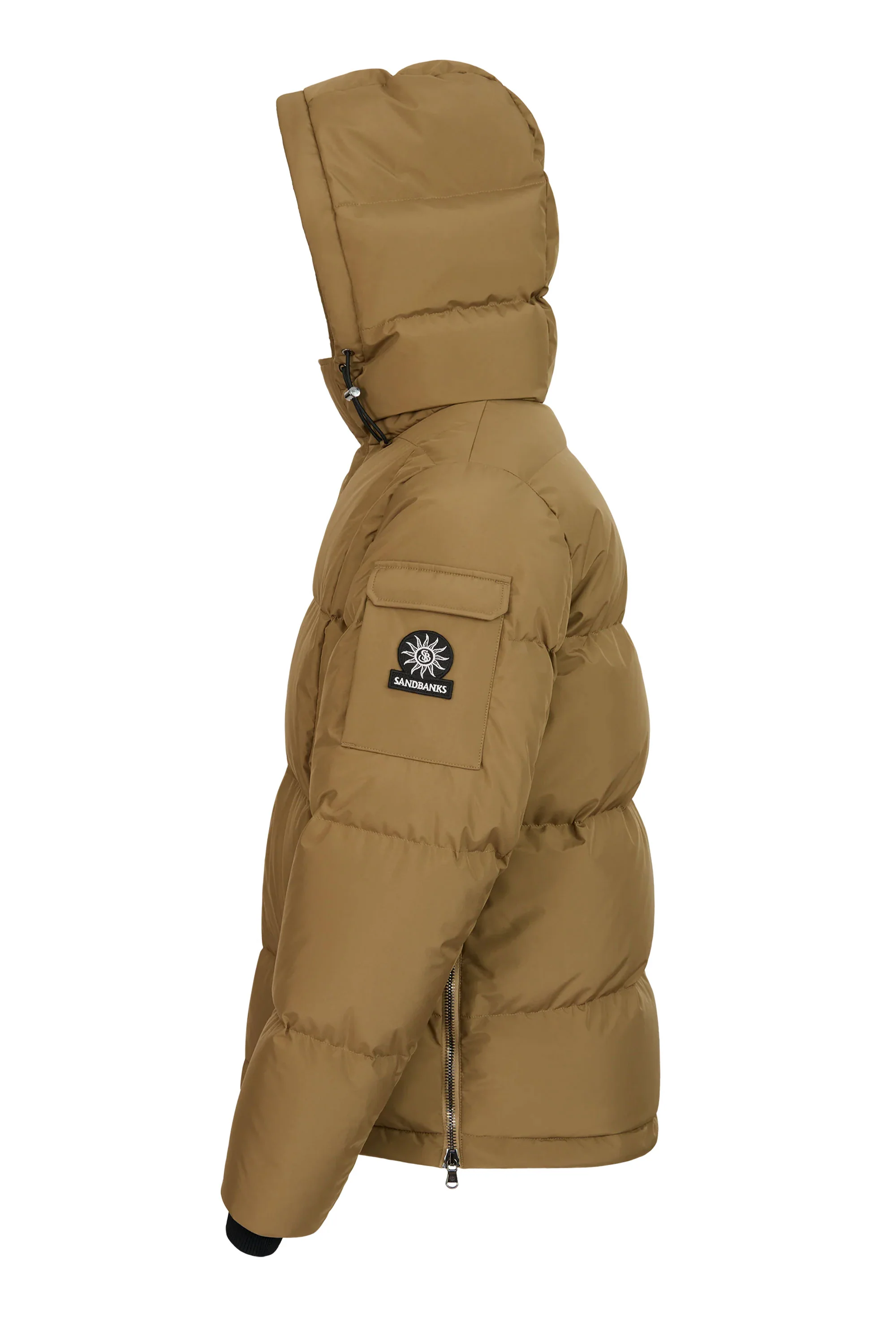 SANDBANKS ALPHA PUFFER JACKET LIGHT BROWN - Image 2