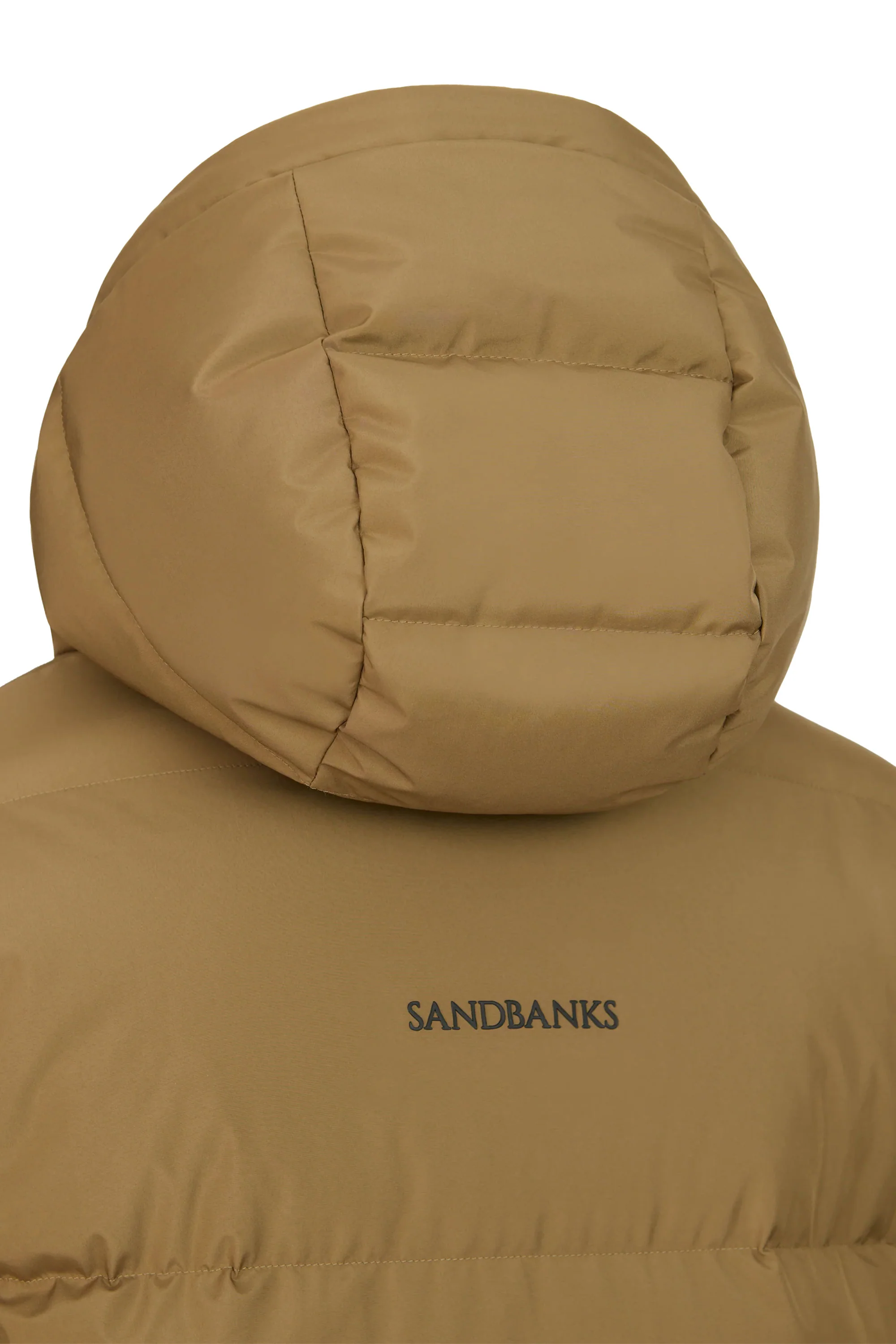 SANDBANKS ALPHA PUFFER JACKET LIGHT BROWN - Image 4