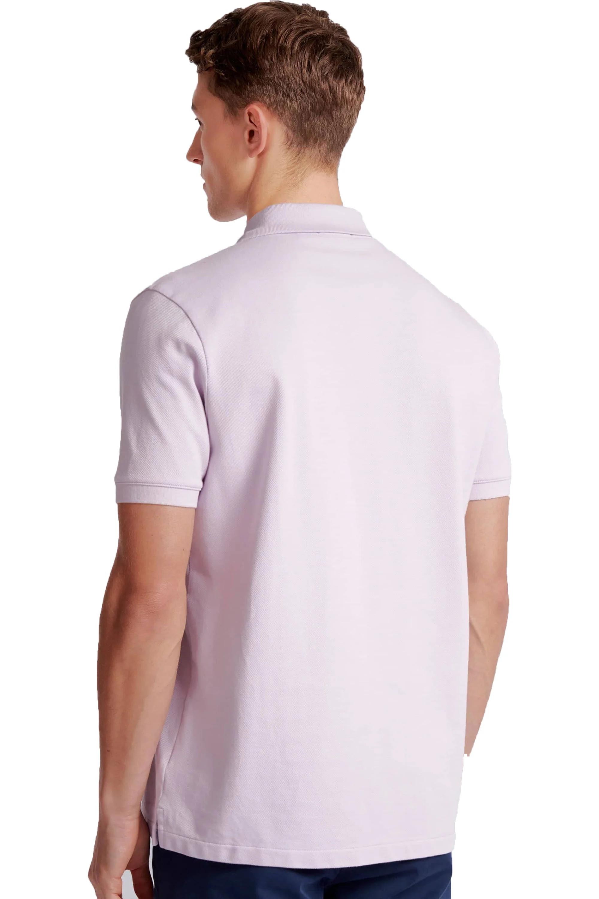 Sandbanks Badge Logo Polo Lilac - Image 3