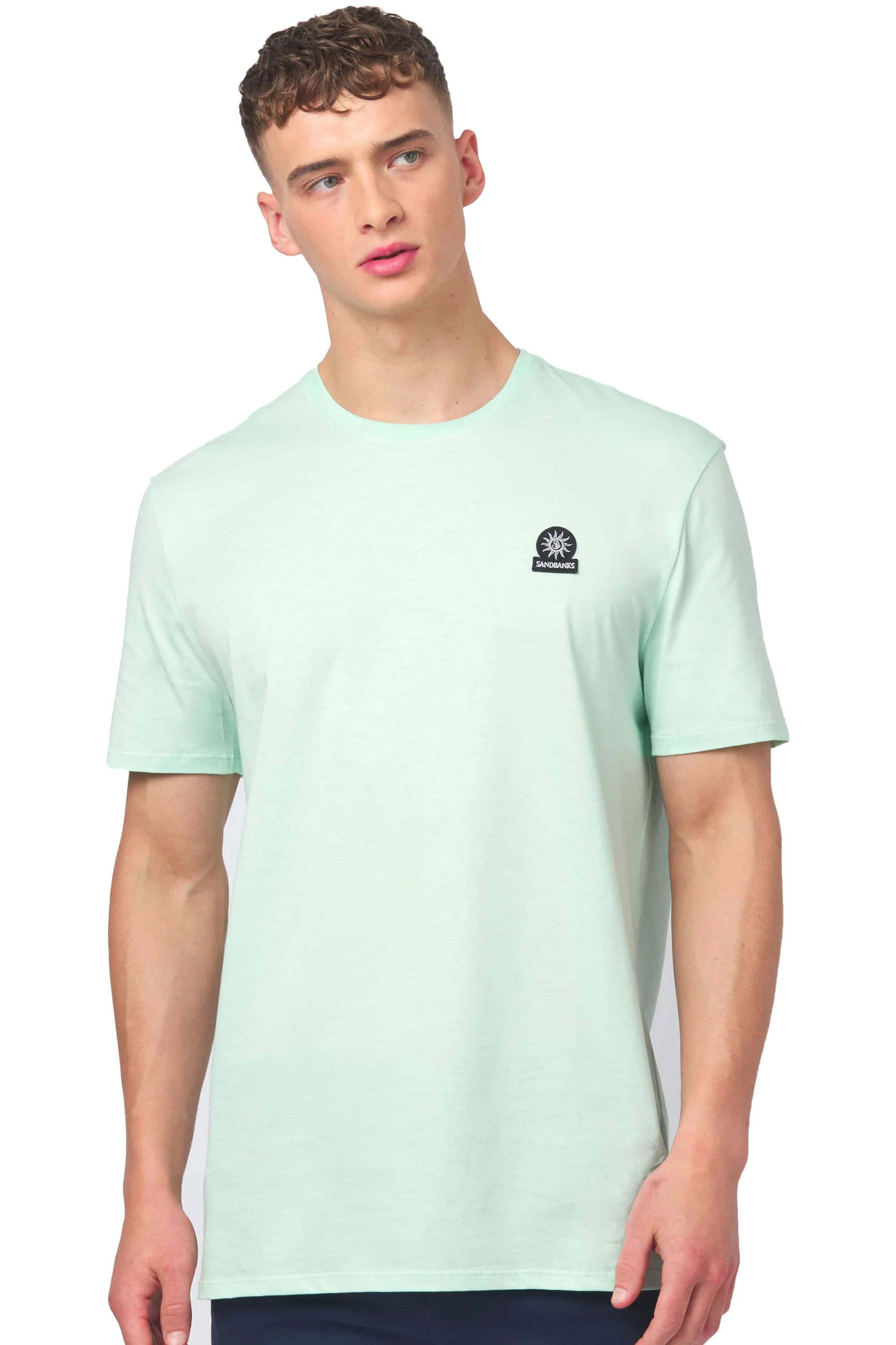 Sandbanks Badge Logo T-Shirt Mint - Image 2