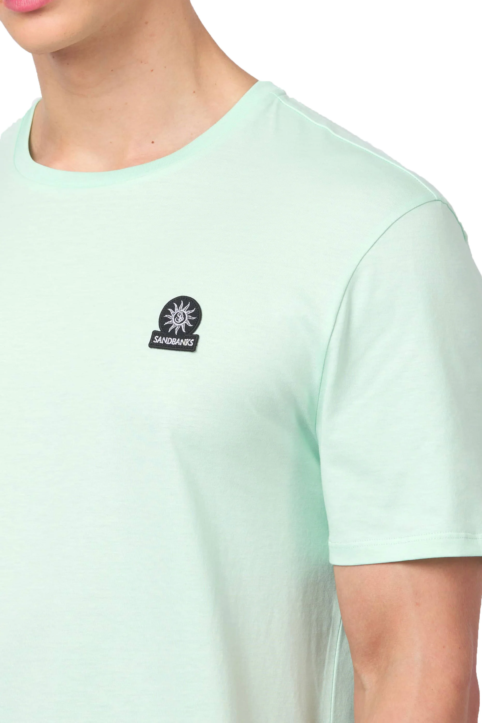 Sandbanks Badge Logo T-Shirt Mint - Image 3