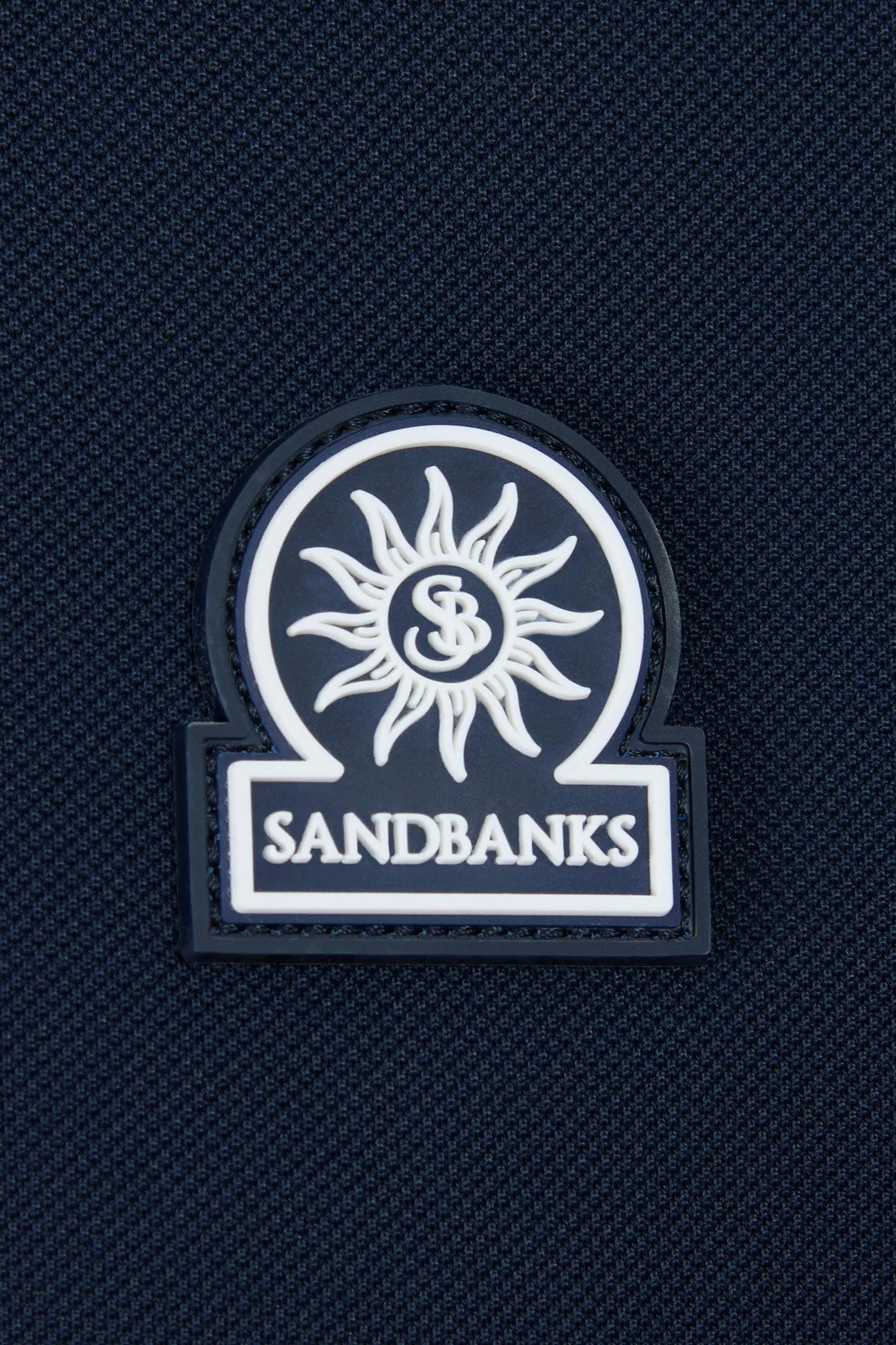 SANDBANKS GRADIENT RIB POLO NAVY - Image 6
