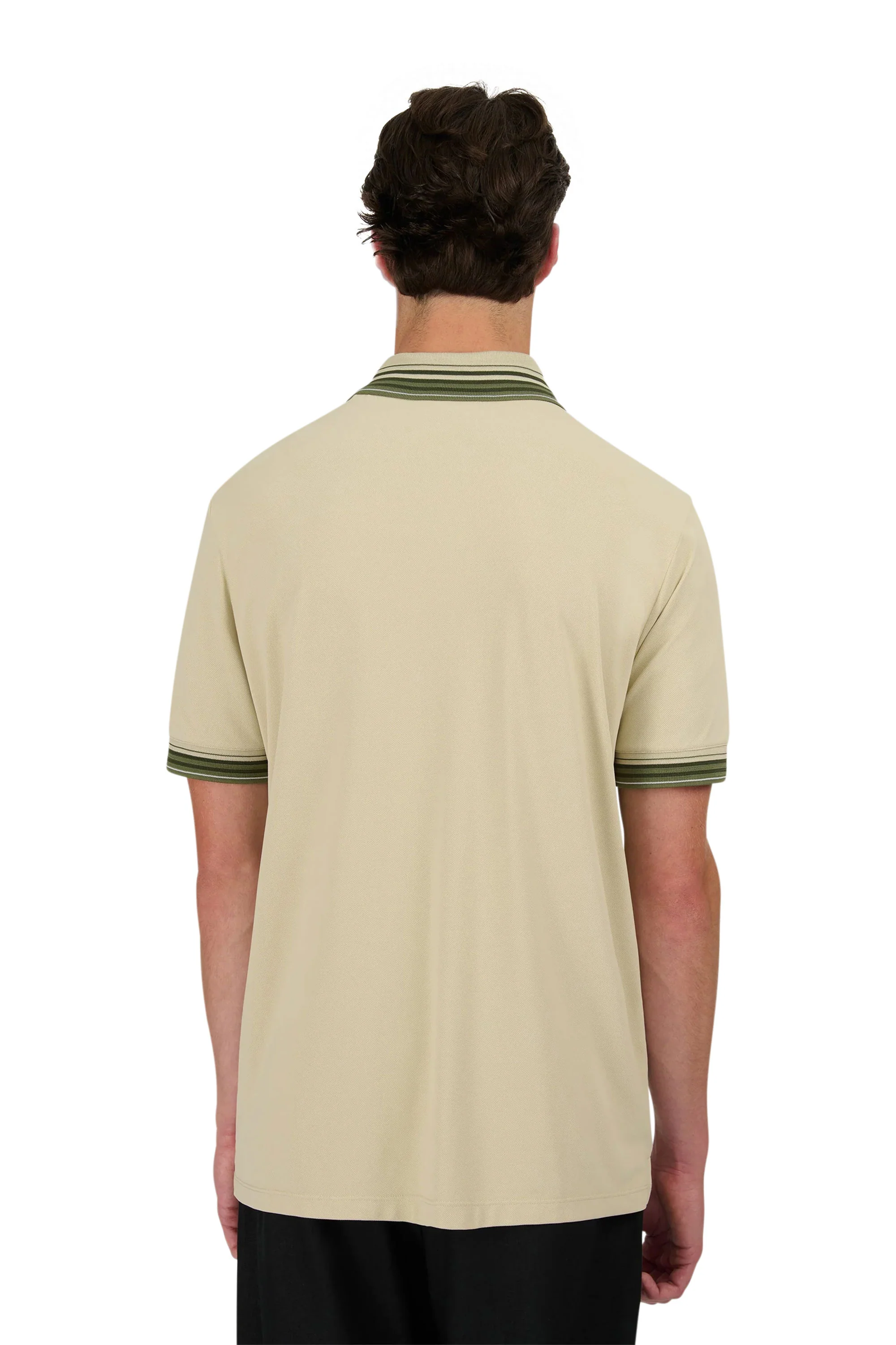 SANDBANKS GRADIENT RIB POLO STONE - Image 3