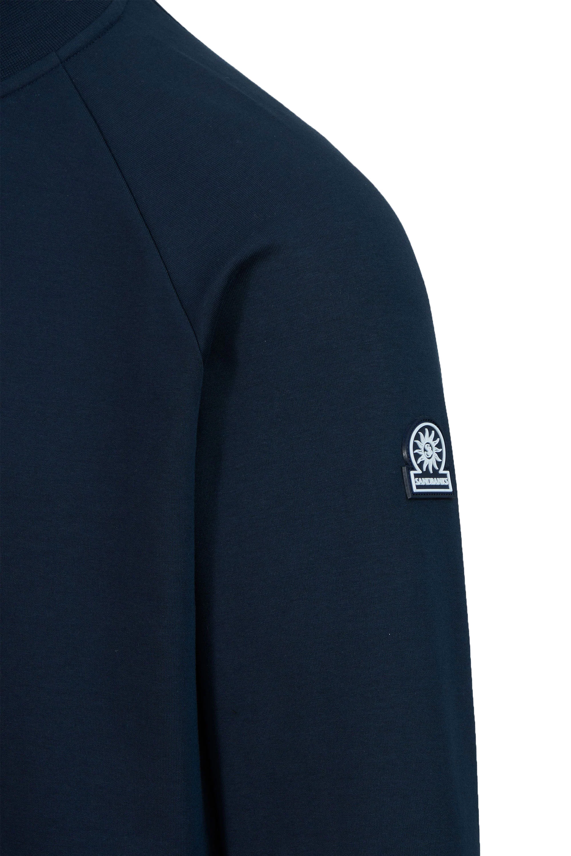 Sandbanks Interlock Quarter Zip Navy - Image 2