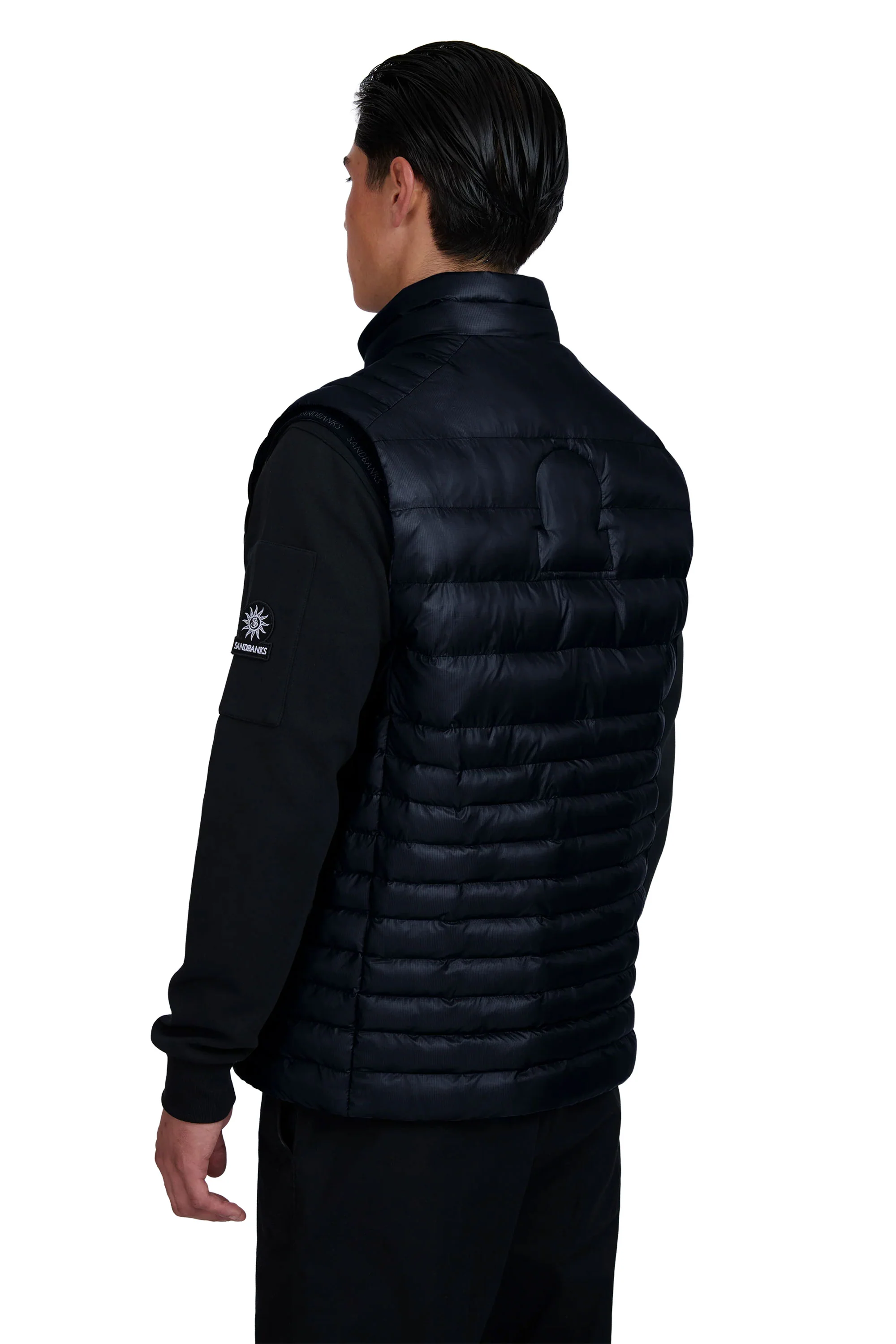SANDBANKS RIPSTOP MICRO PUFFER GILET NAVY - Image 5