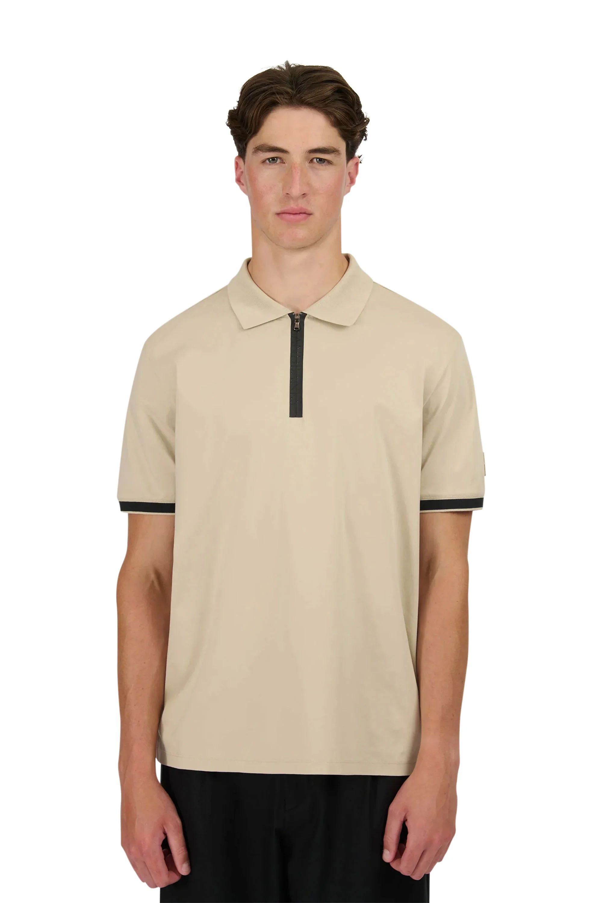 SANDBANKS SILICONE ZIP POLO STONE - Image 2