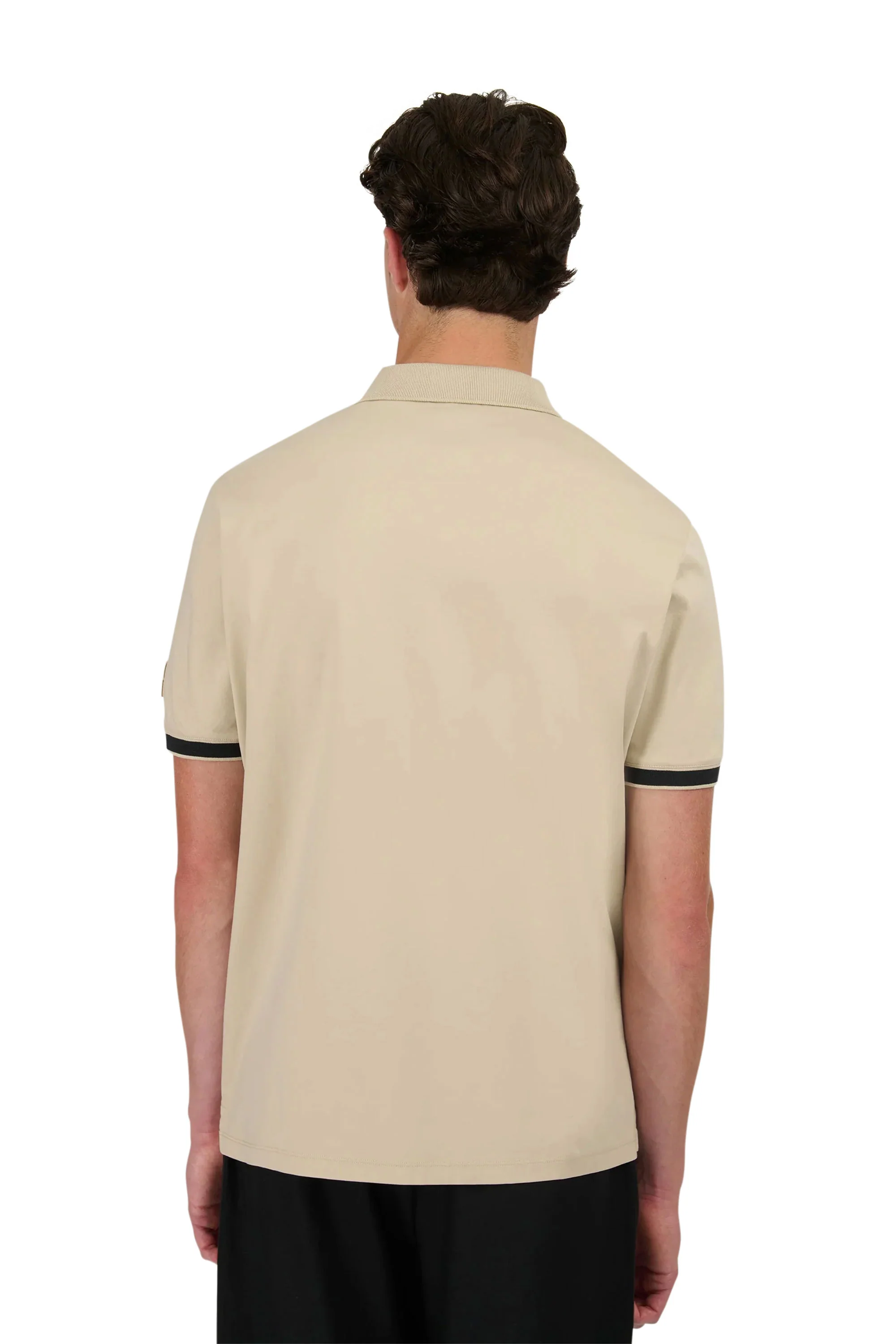 SANDBANKS SILICONE ZIP POLO STONE - Image 4