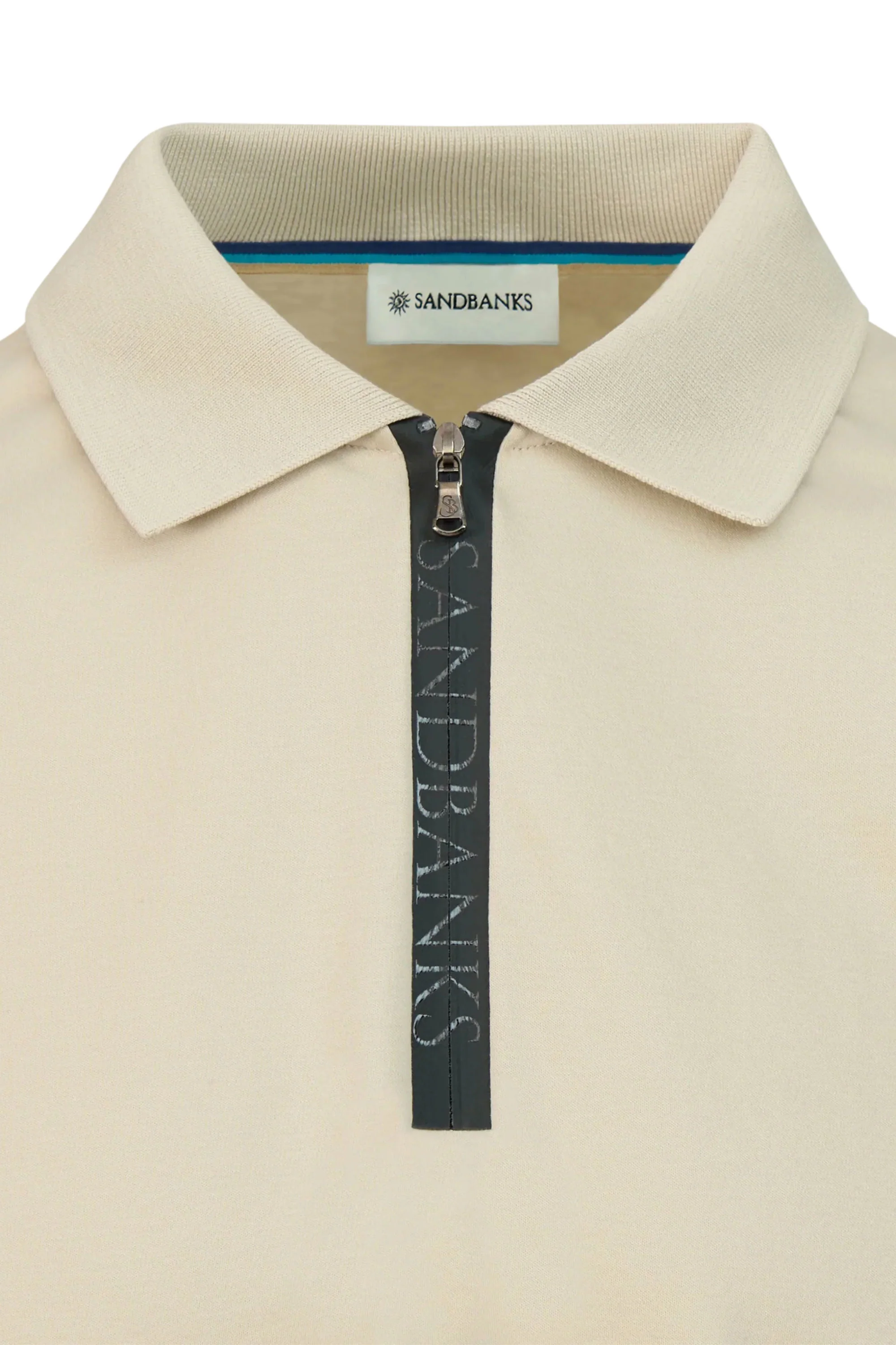 SANDBANKS SILICONE ZIP POLO STONE - Image 5