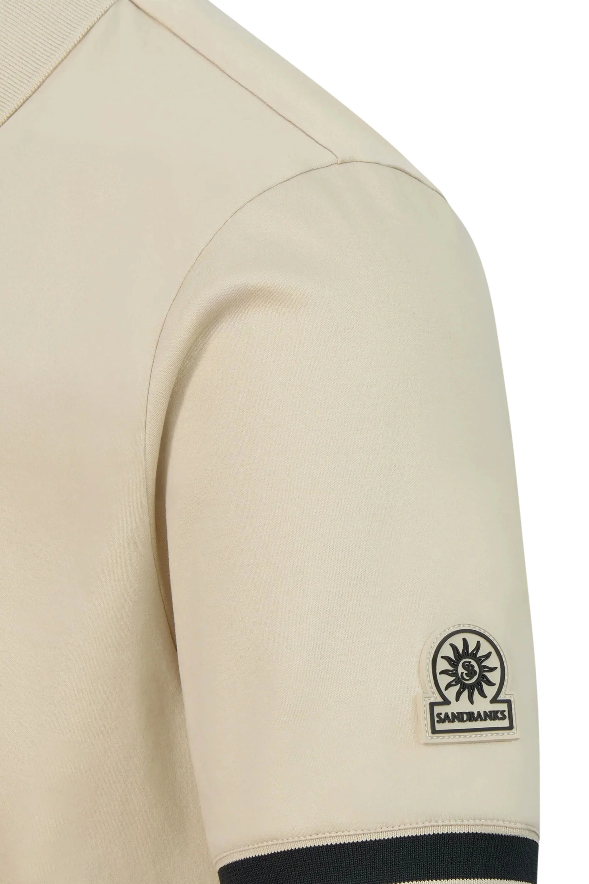 SANDBANKS SILICONE ZIP POLO STONE - Image 6