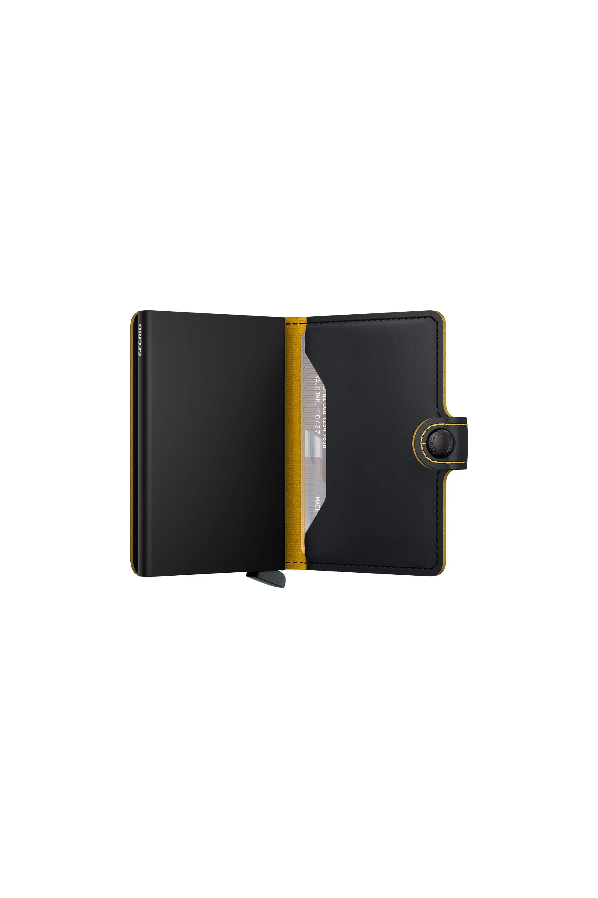 Secrid Mini Wallet Matte Black/Ochre - Image 4