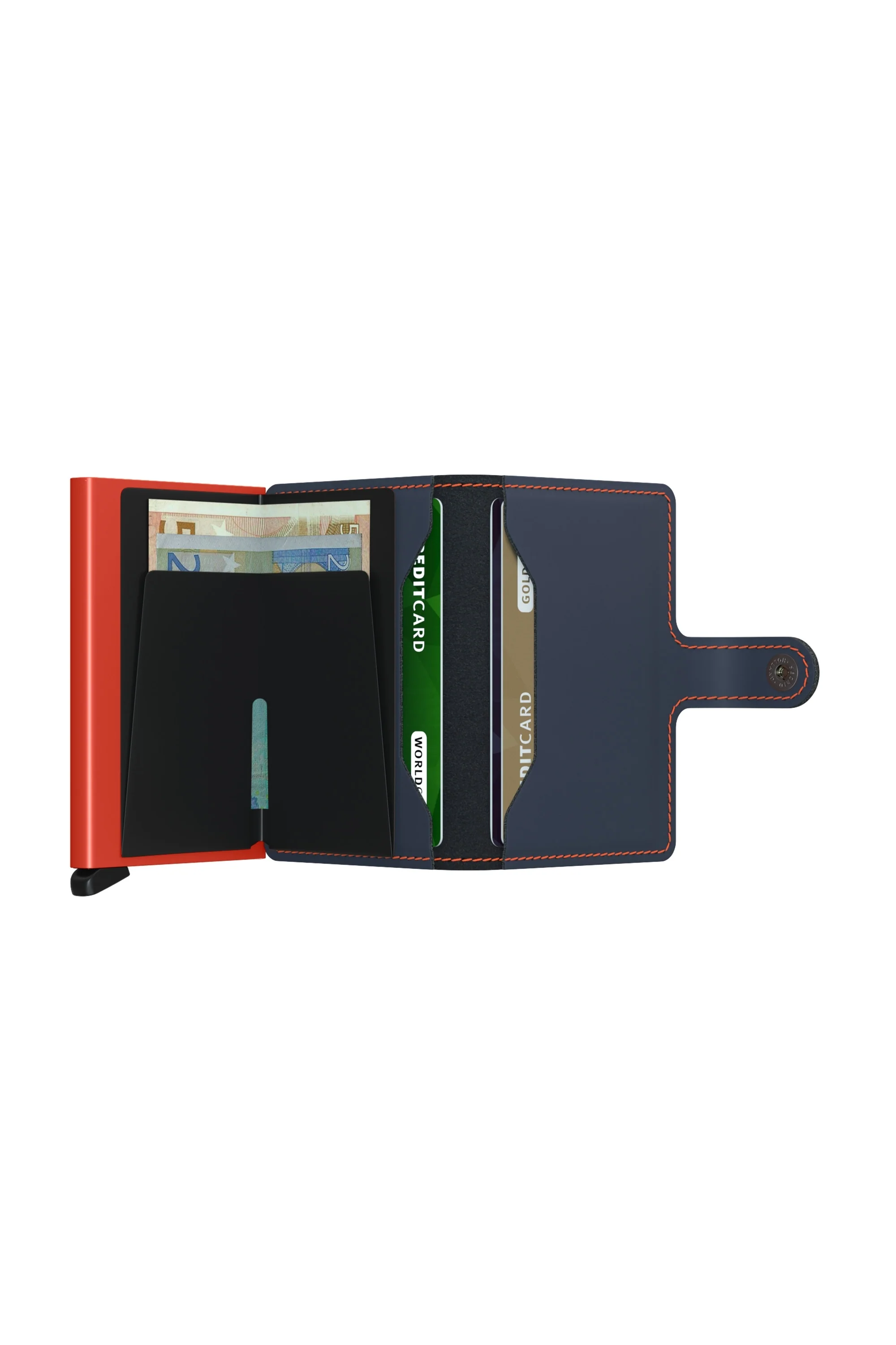 Secrid Mini Wallets Night Blue/orange - Image 2