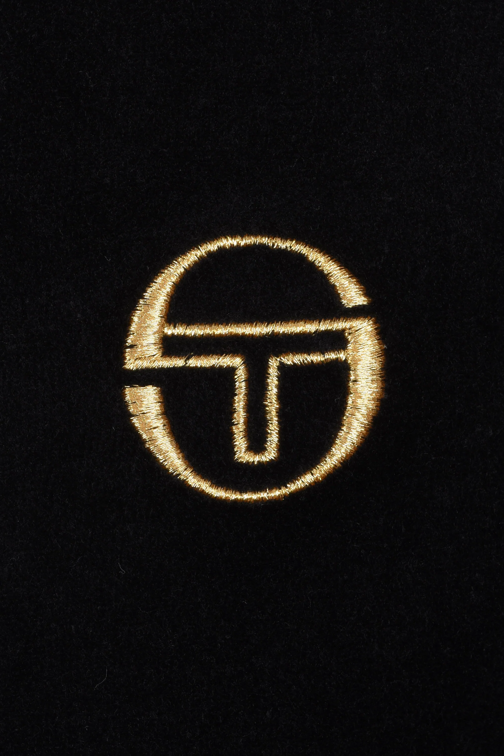 Sergio Tacchini Court Velour Track Top Black - Image 3
