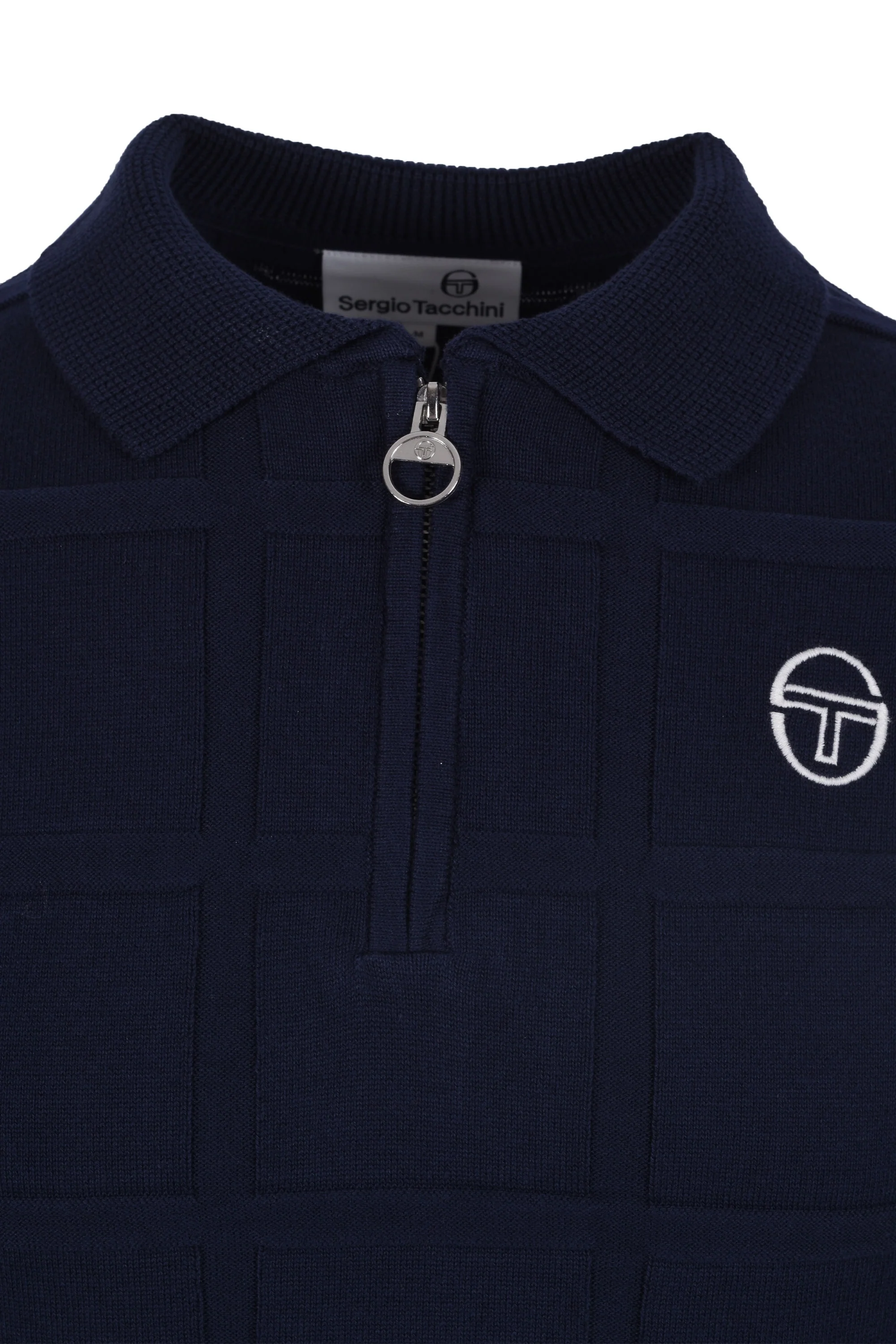Sergio Tacchini Lorenzo Half Zip Polo Maritime Blue - Image 2