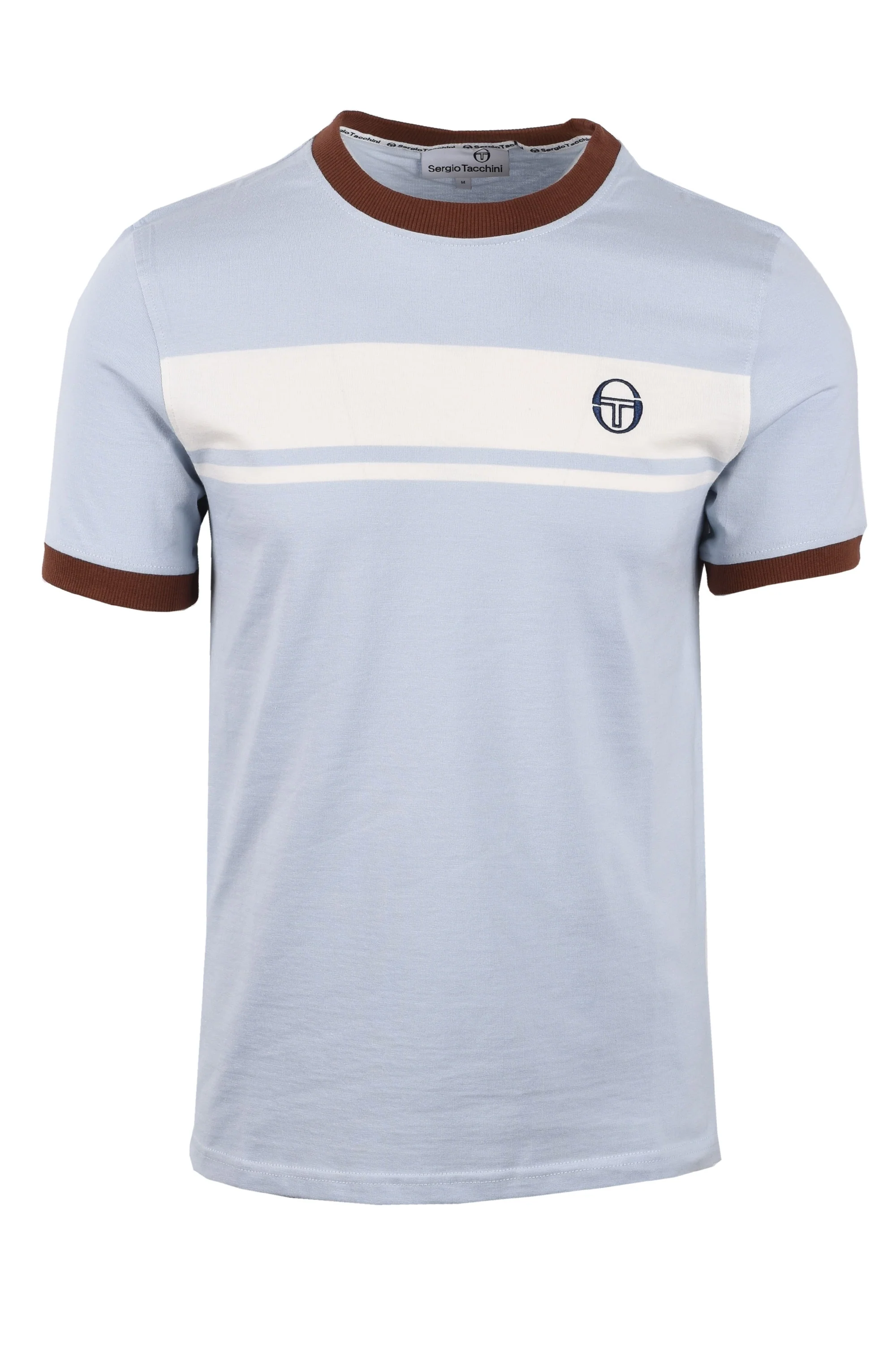 Sergio Tacchini Master T-shirt Celestial Blue/Gardenia/Cappuccino