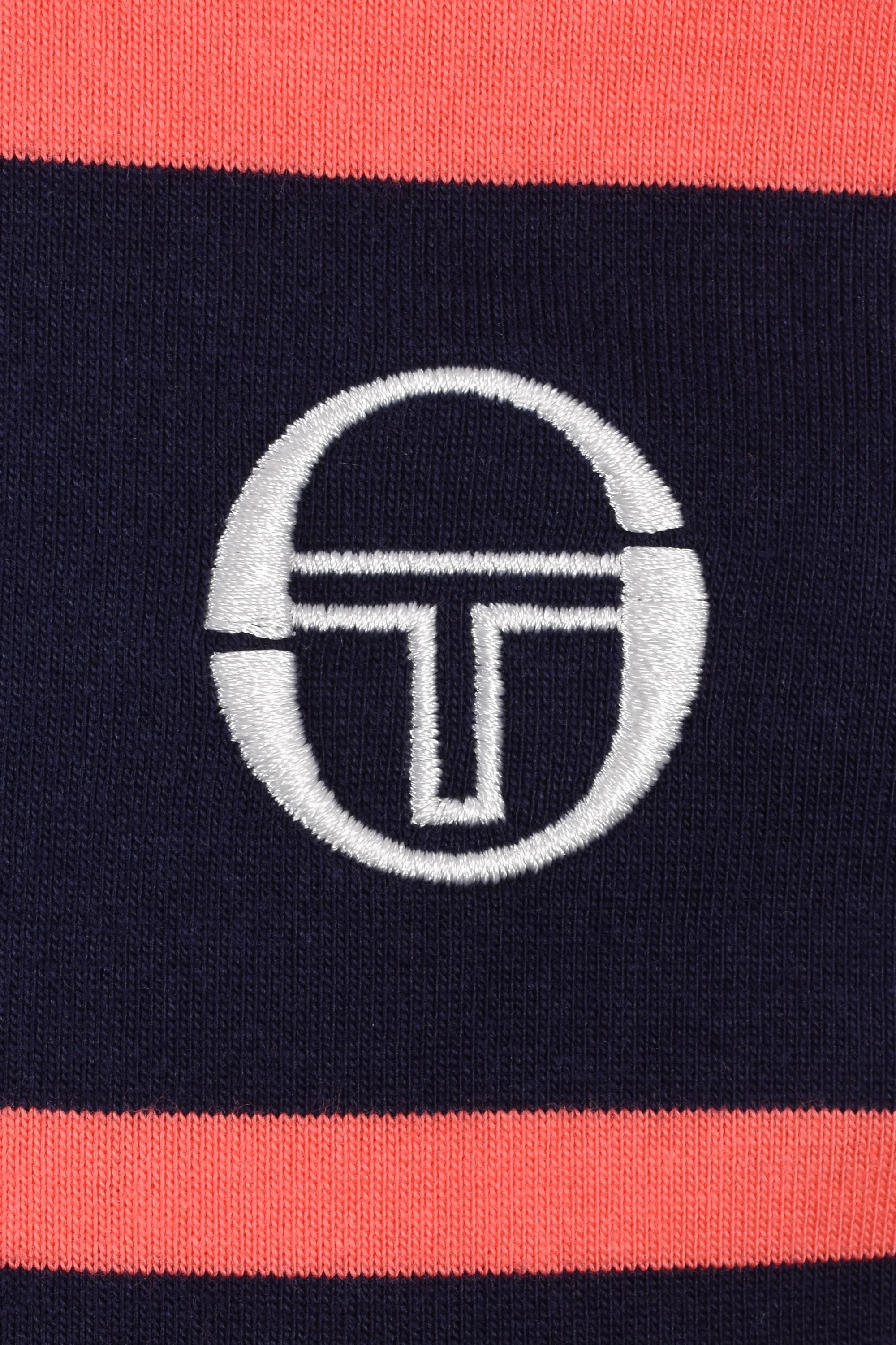 Sergio Tacchini Master T-shirt Pink/Navy - Image 3