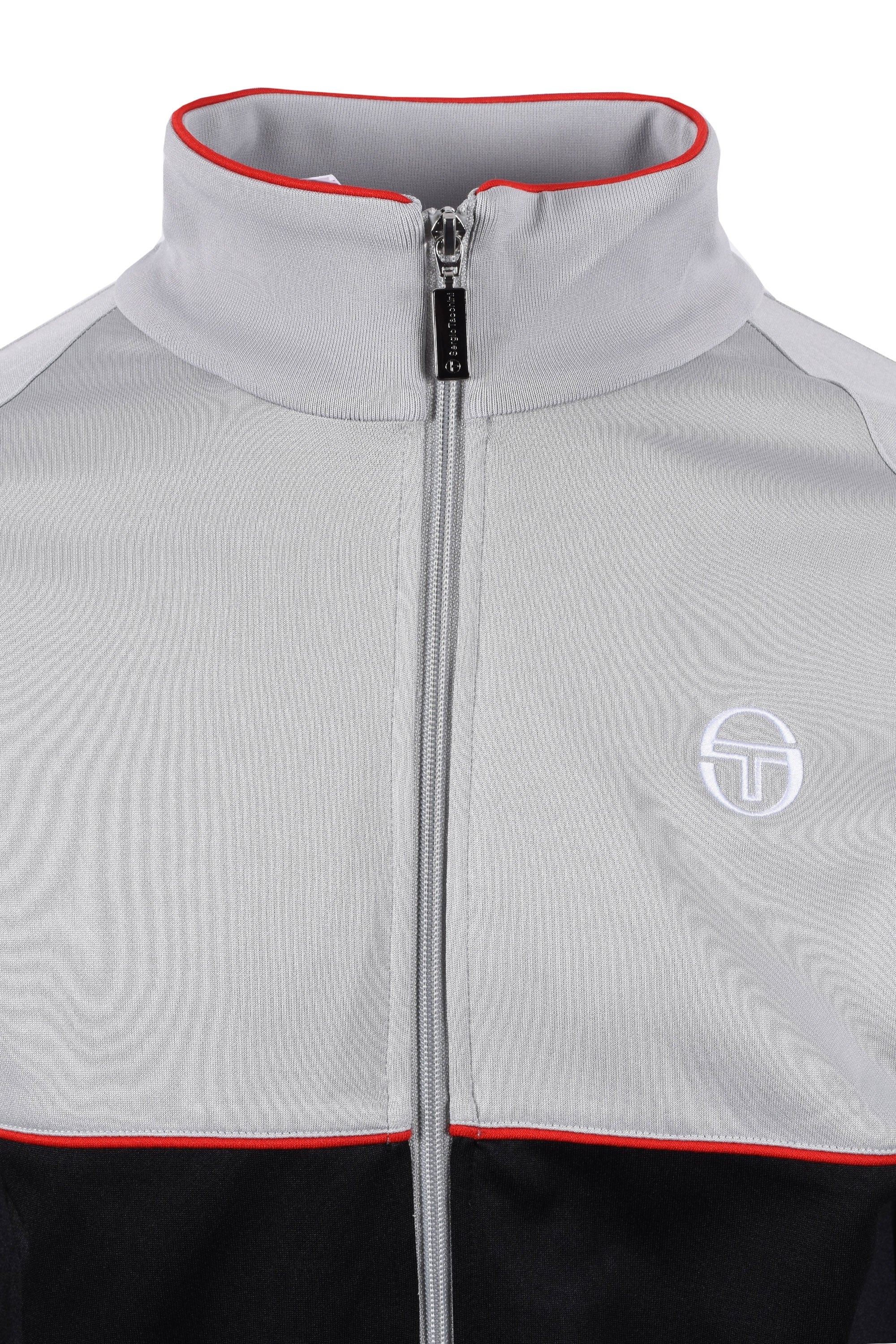 Sergio Tacchini Orion Track Top Grey/Black/Red - Image 3