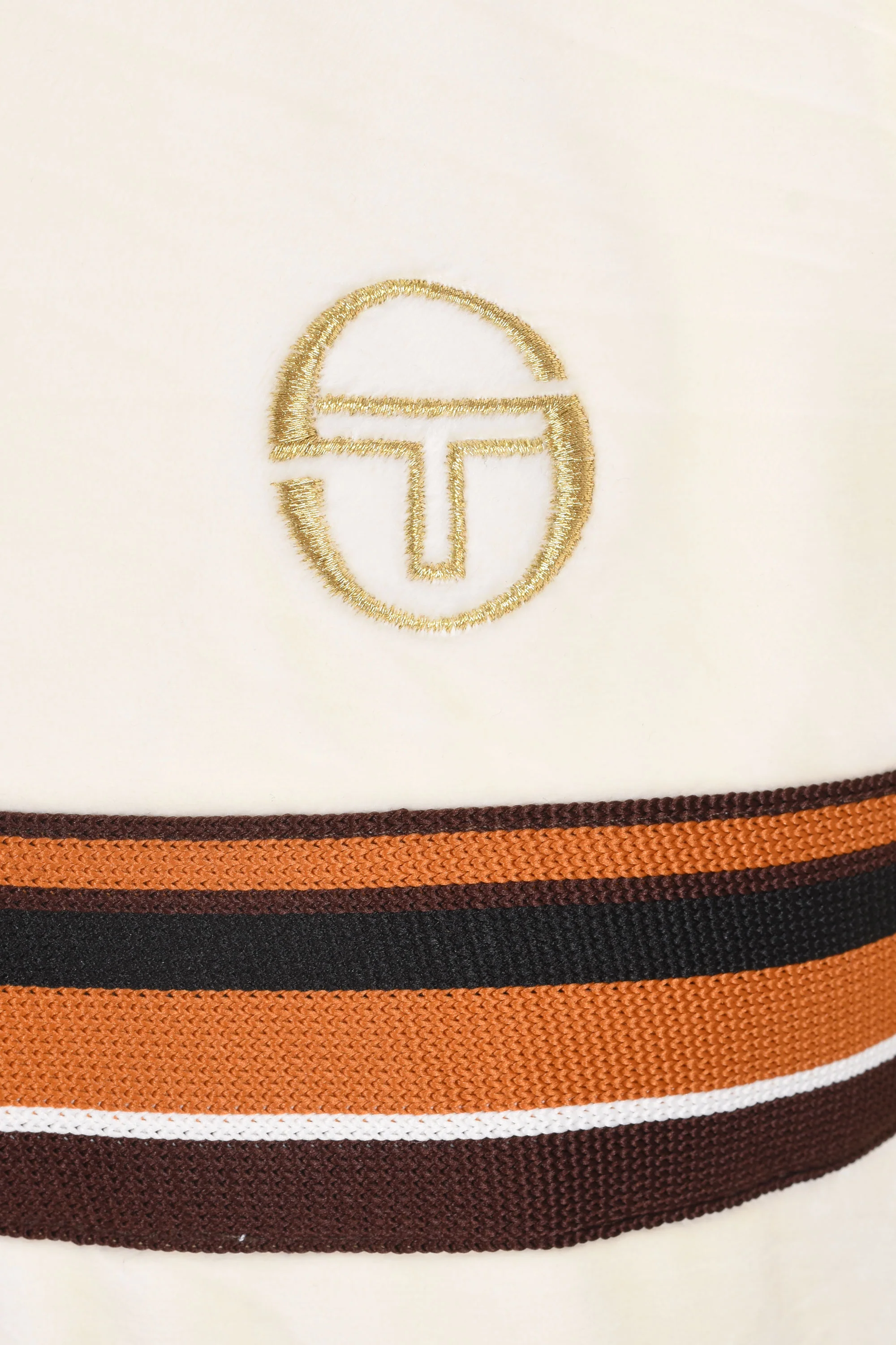 Sergio Tacchini Ayme Velour T-Shirt Gardenia/Gold - Image 3