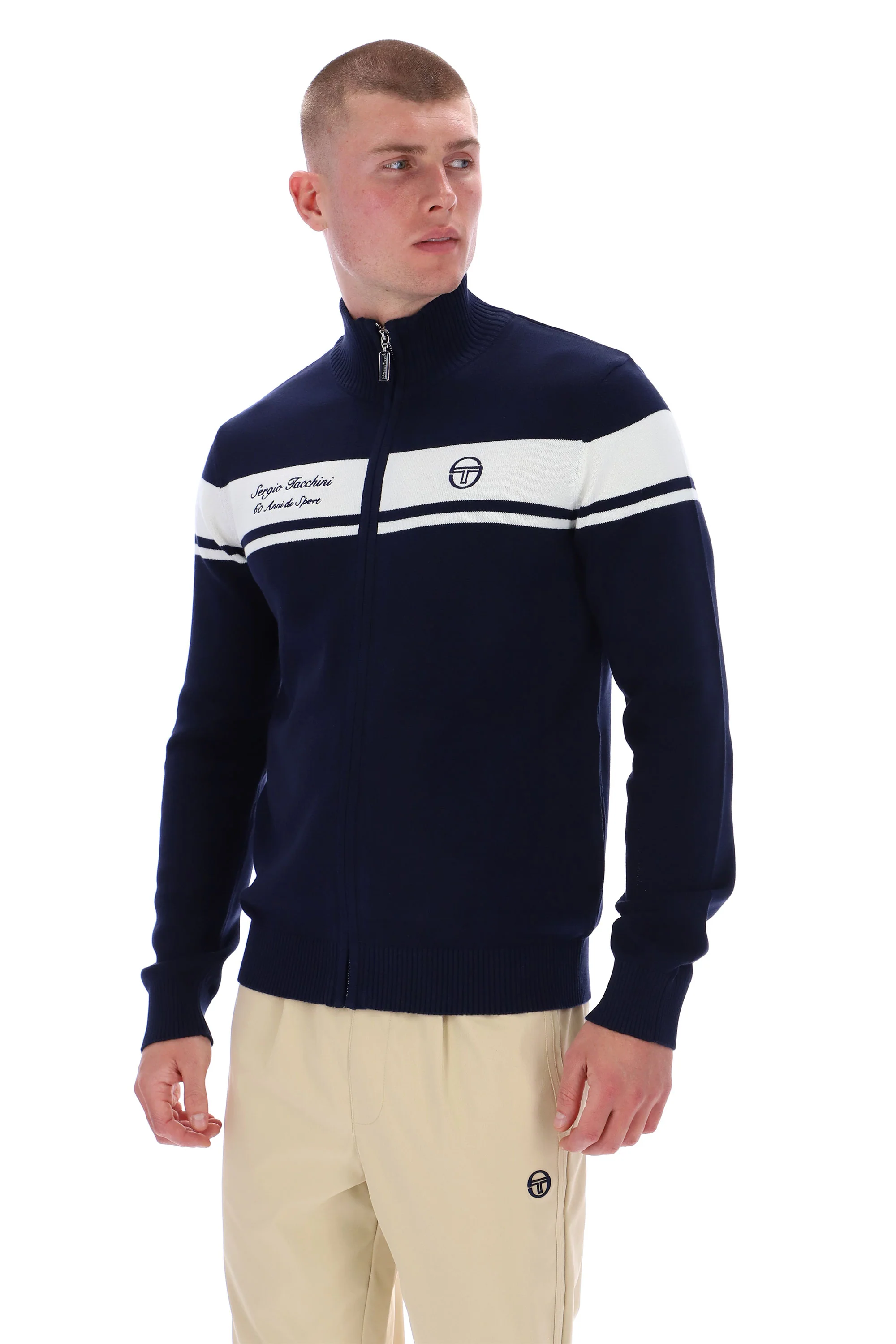 SERGIO TACCHINI 60th ANNIVERSARY CAPOMASTERS TRACK TOP Maritime Blue/Gardenia - Image 2